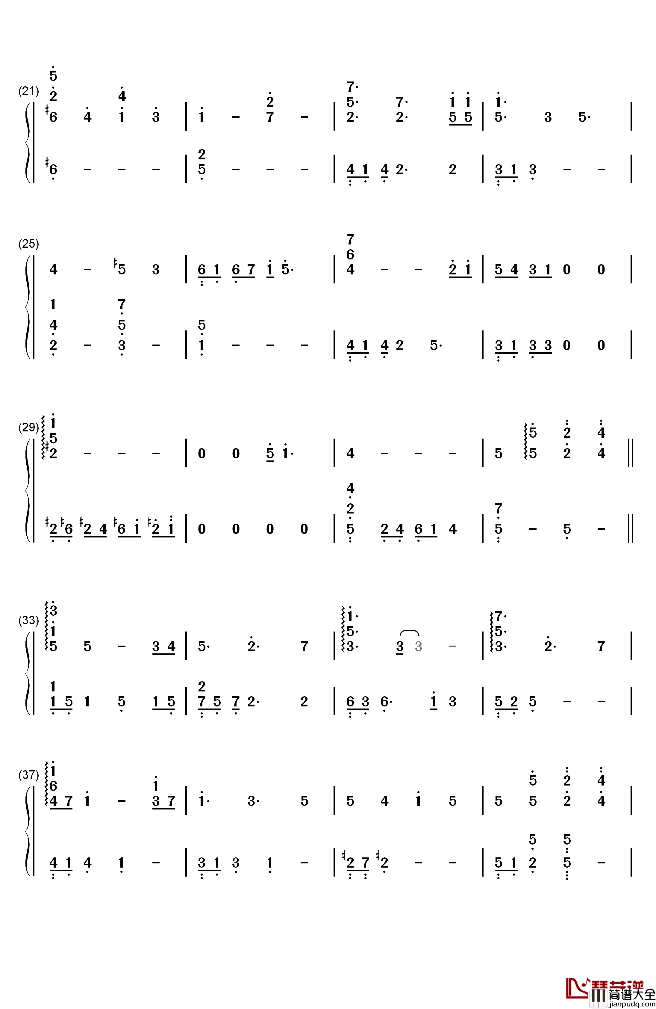 Fairy_Wreath钢琴简谱_数字双手_MANYO