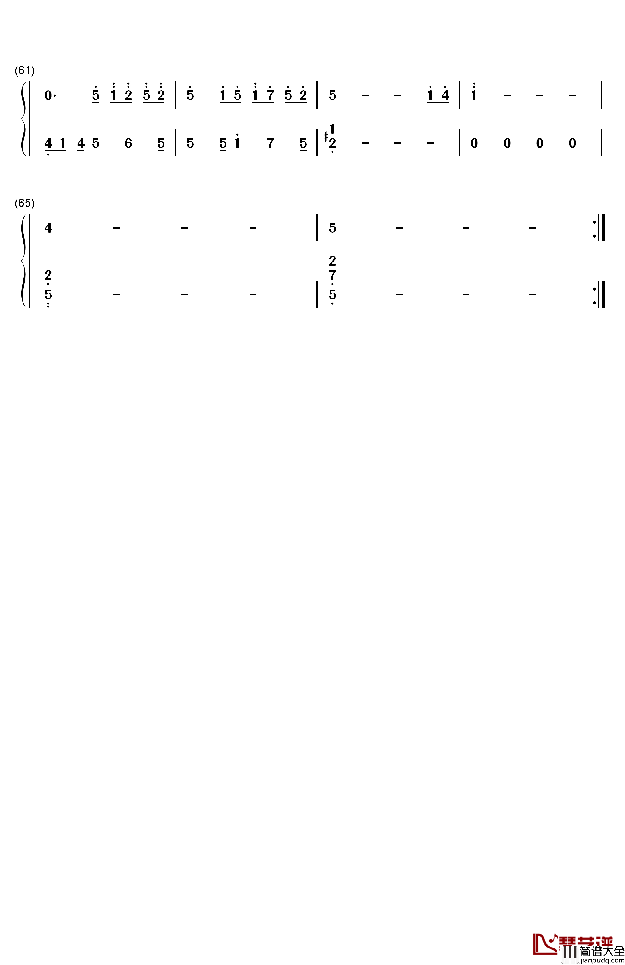 Fairy_Wreath钢琴简谱_数字双手_MANYO