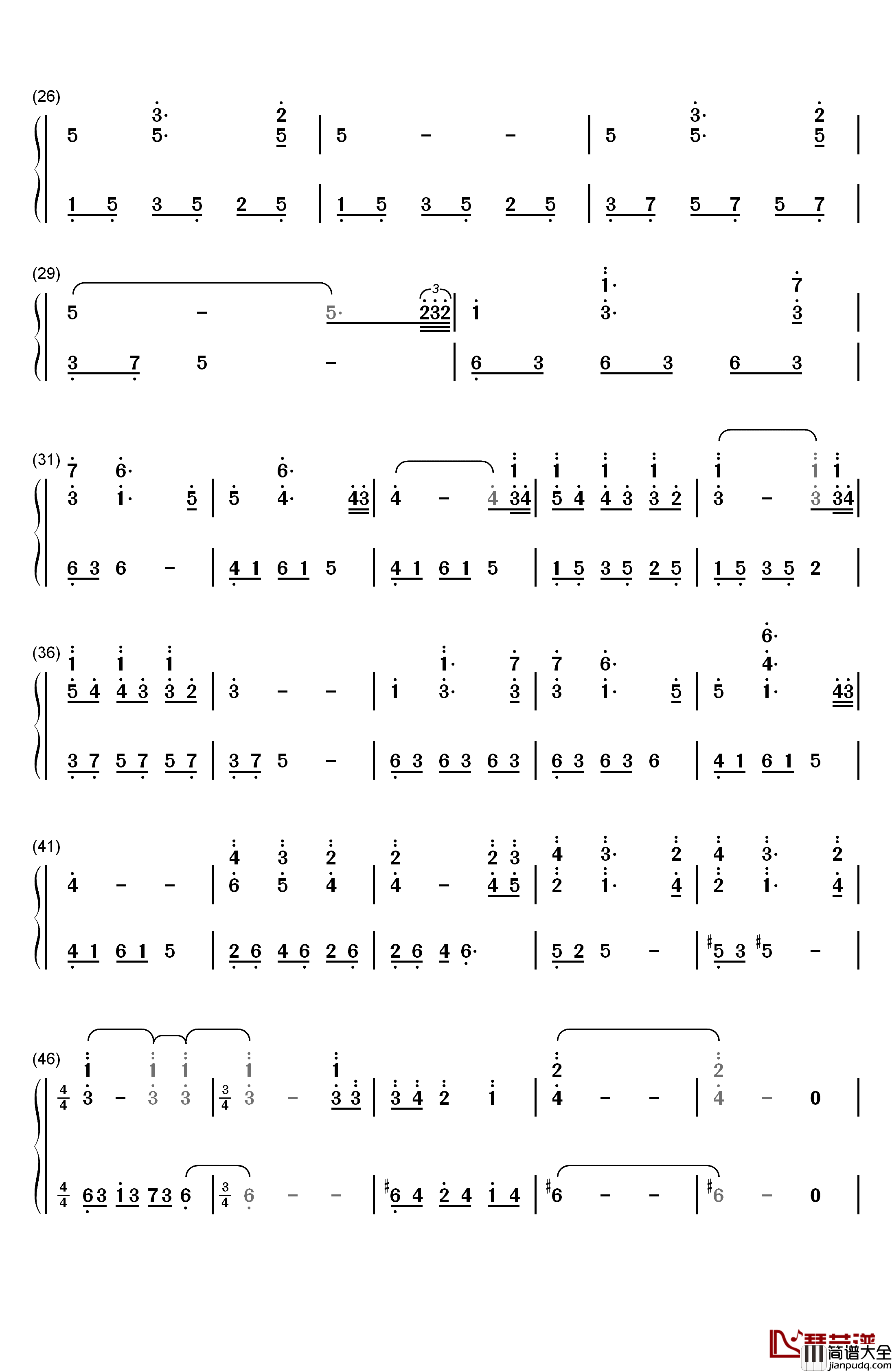Leaves_On_The_Seine钢琴简谱_数字双手_大卫蓝兹