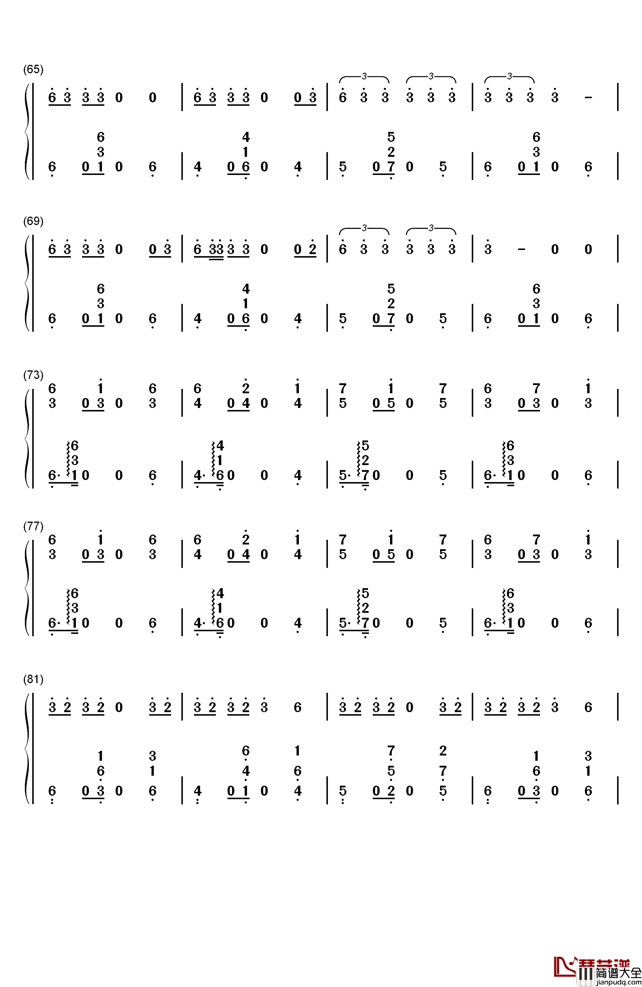 Go_Go钢琴简谱_数字双手_防弹少年团