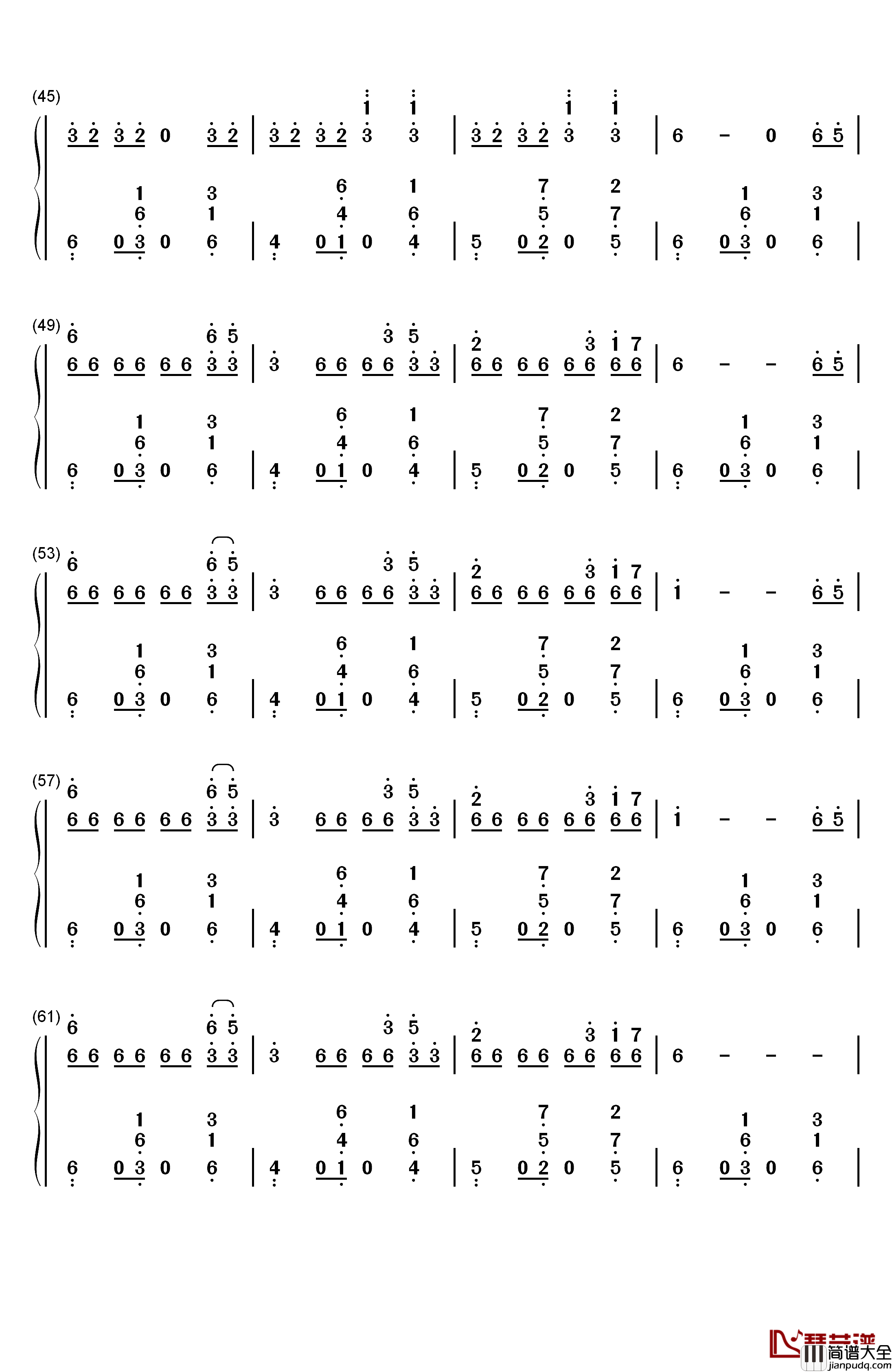 Go_Go钢琴简谱_数字双手_防弹少年团