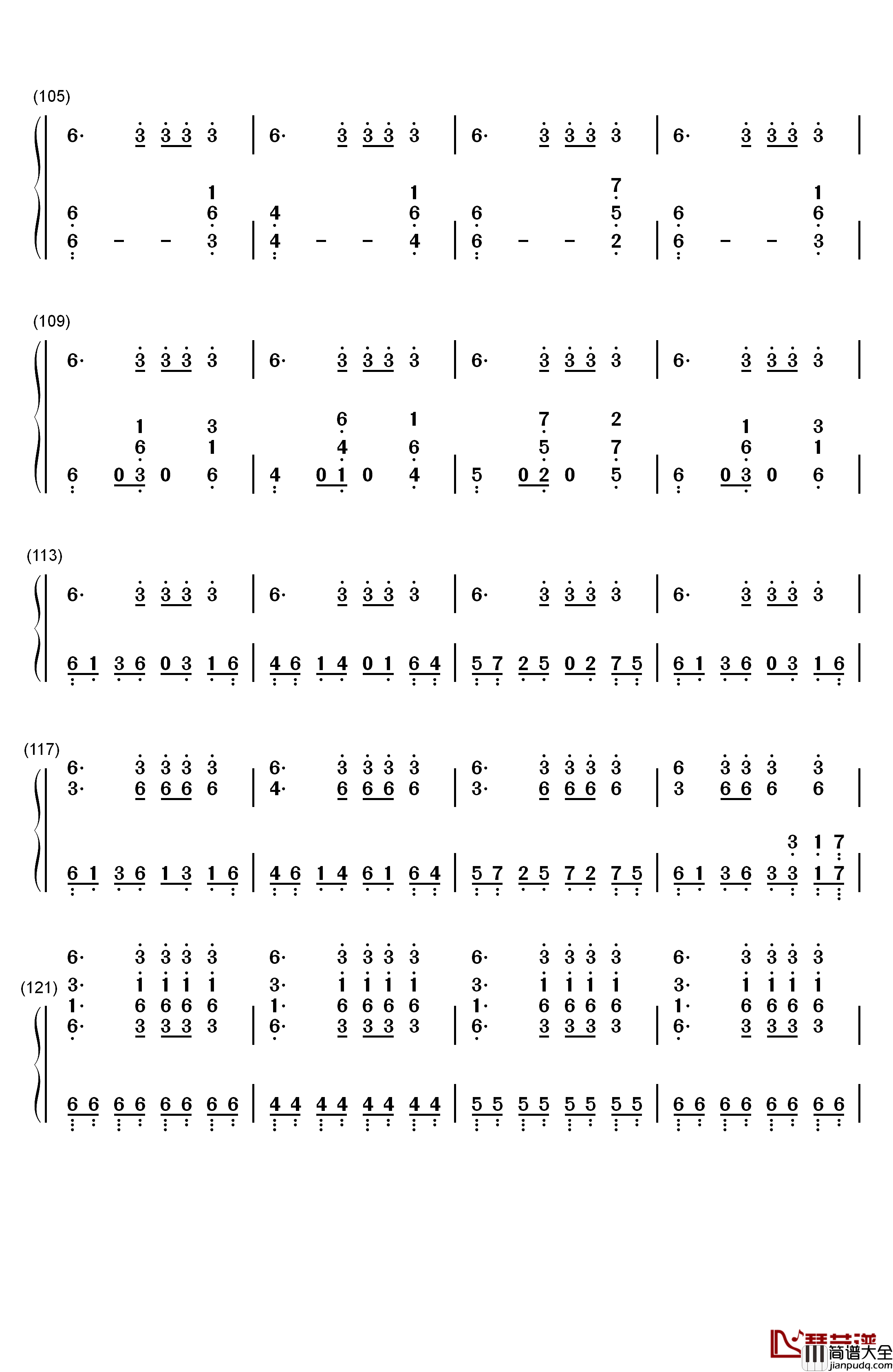 Go_Go钢琴简谱_数字双手_防弹少年团