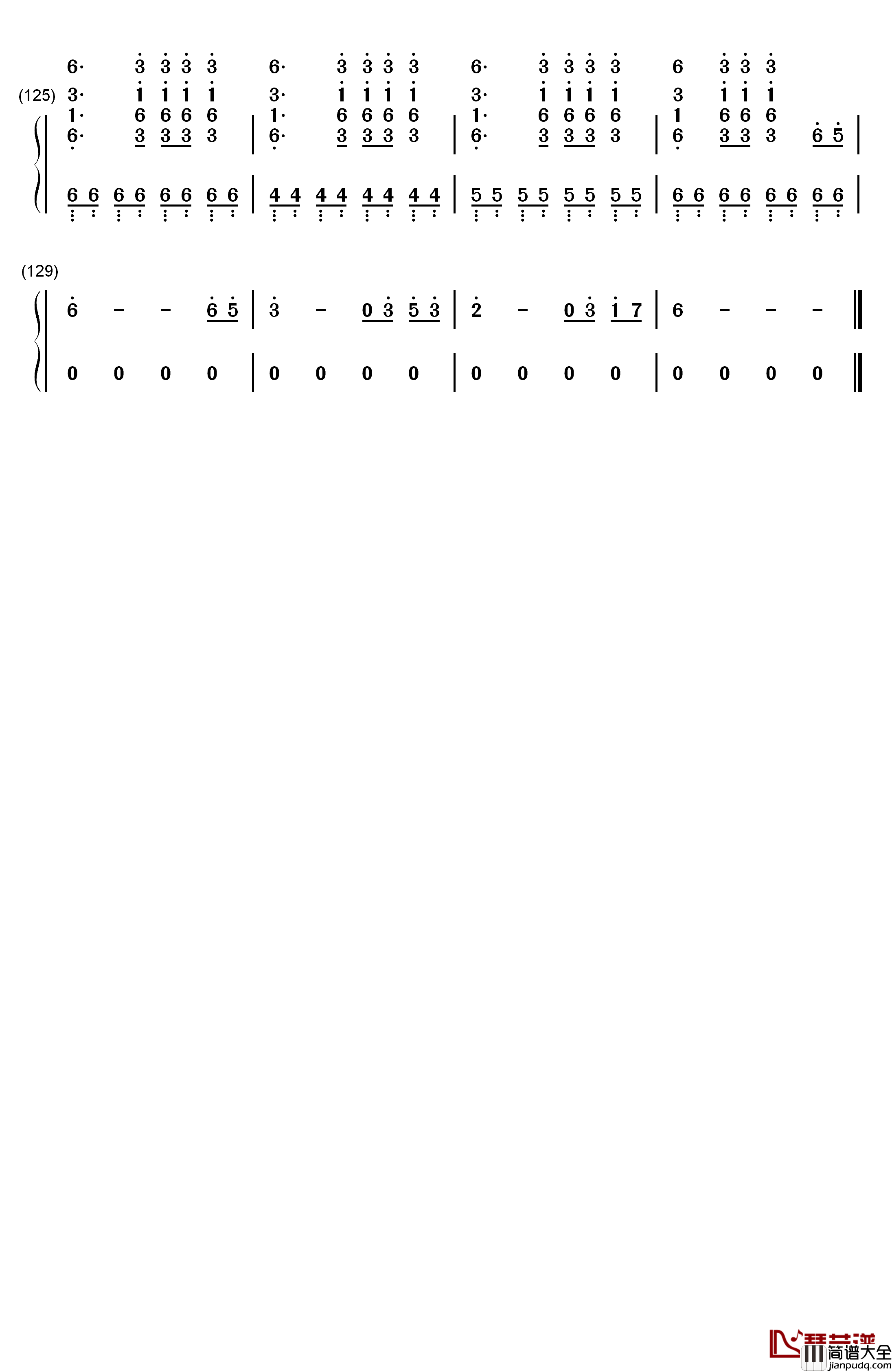 Go_Go钢琴简谱_数字双手_防弹少年团