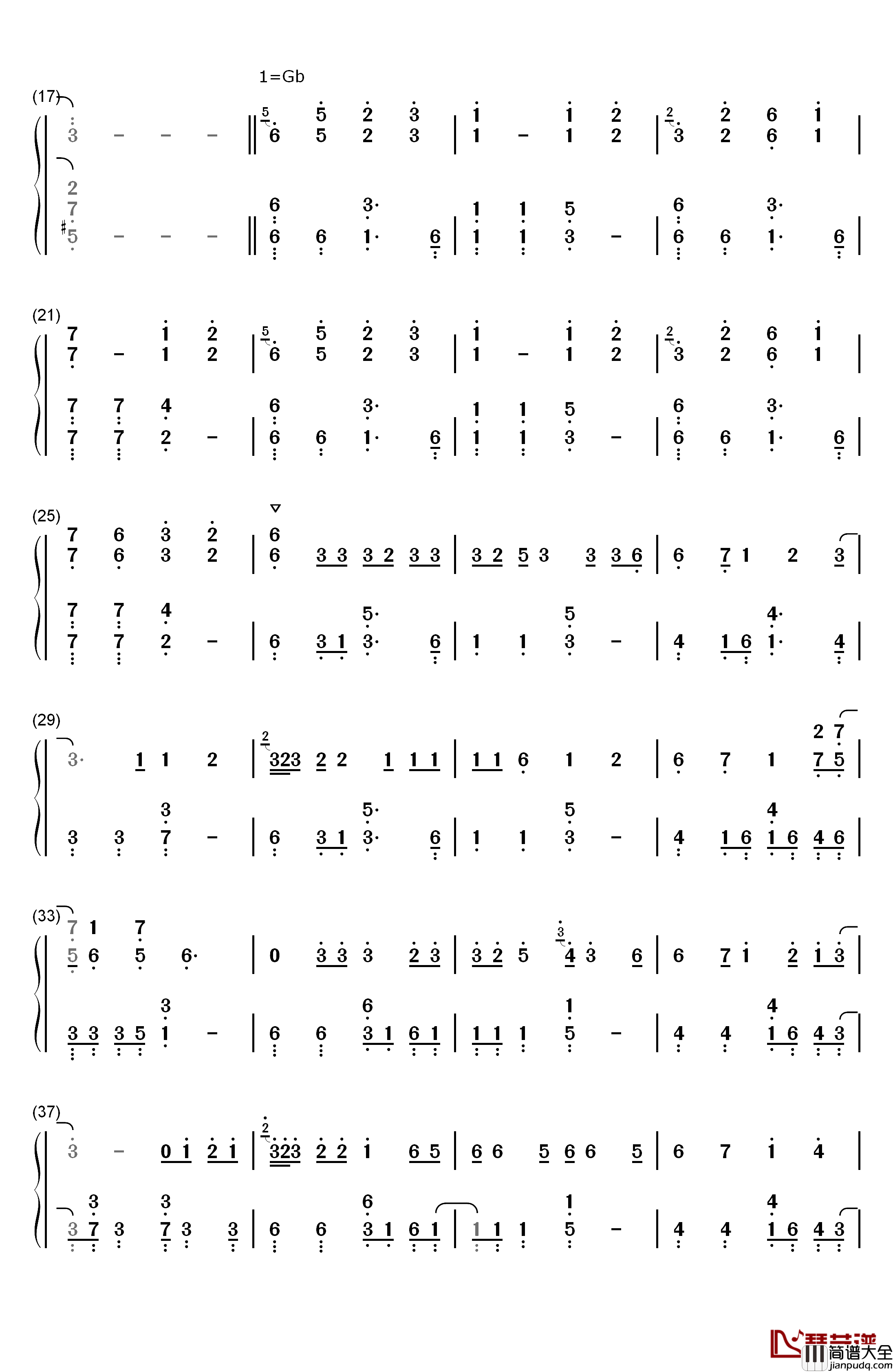 Prayer_X钢琴简谱_数字双手_King_Gnu