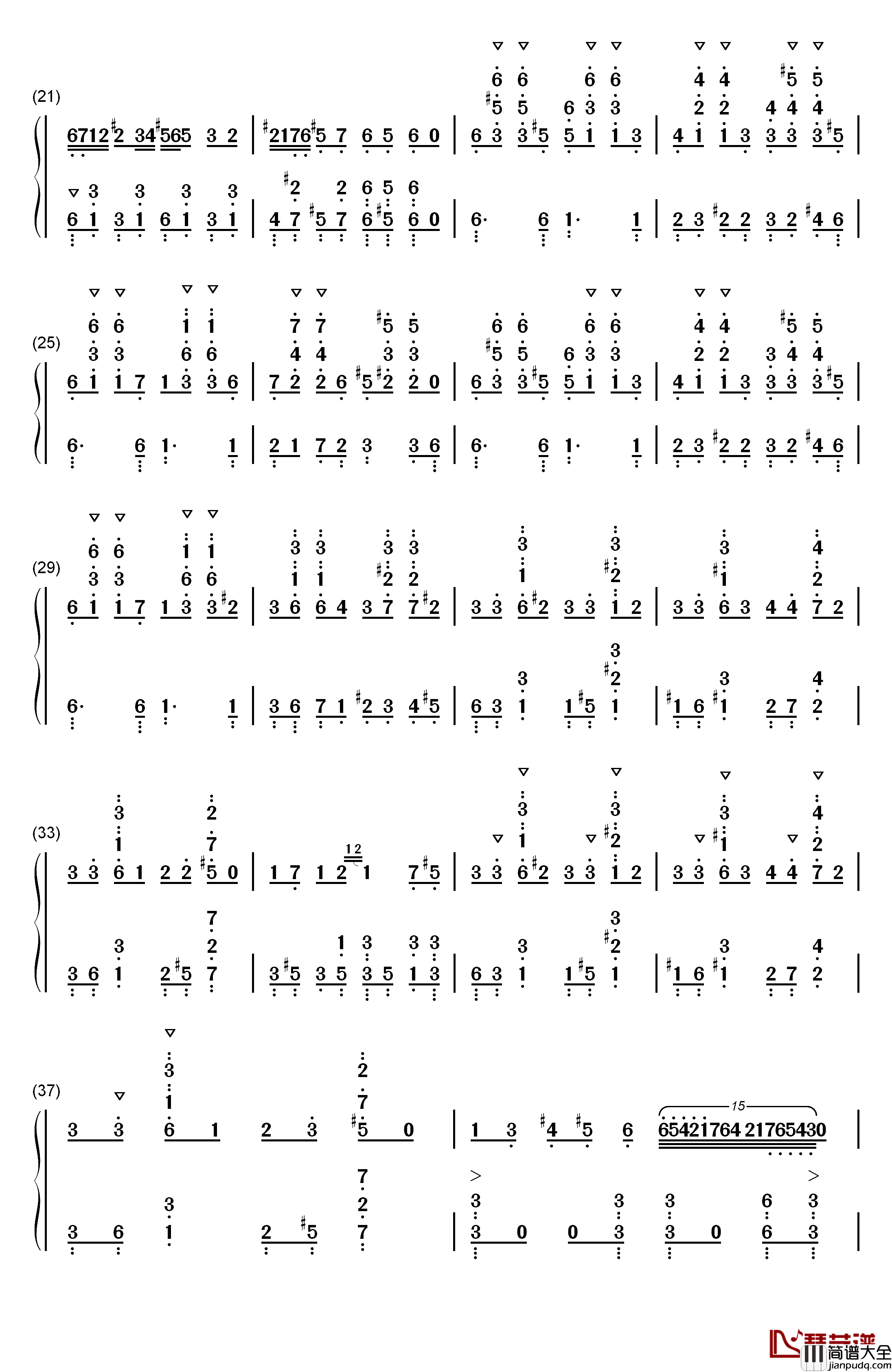 Happy_Halloween钢琴简谱_数字双手_镜音リン