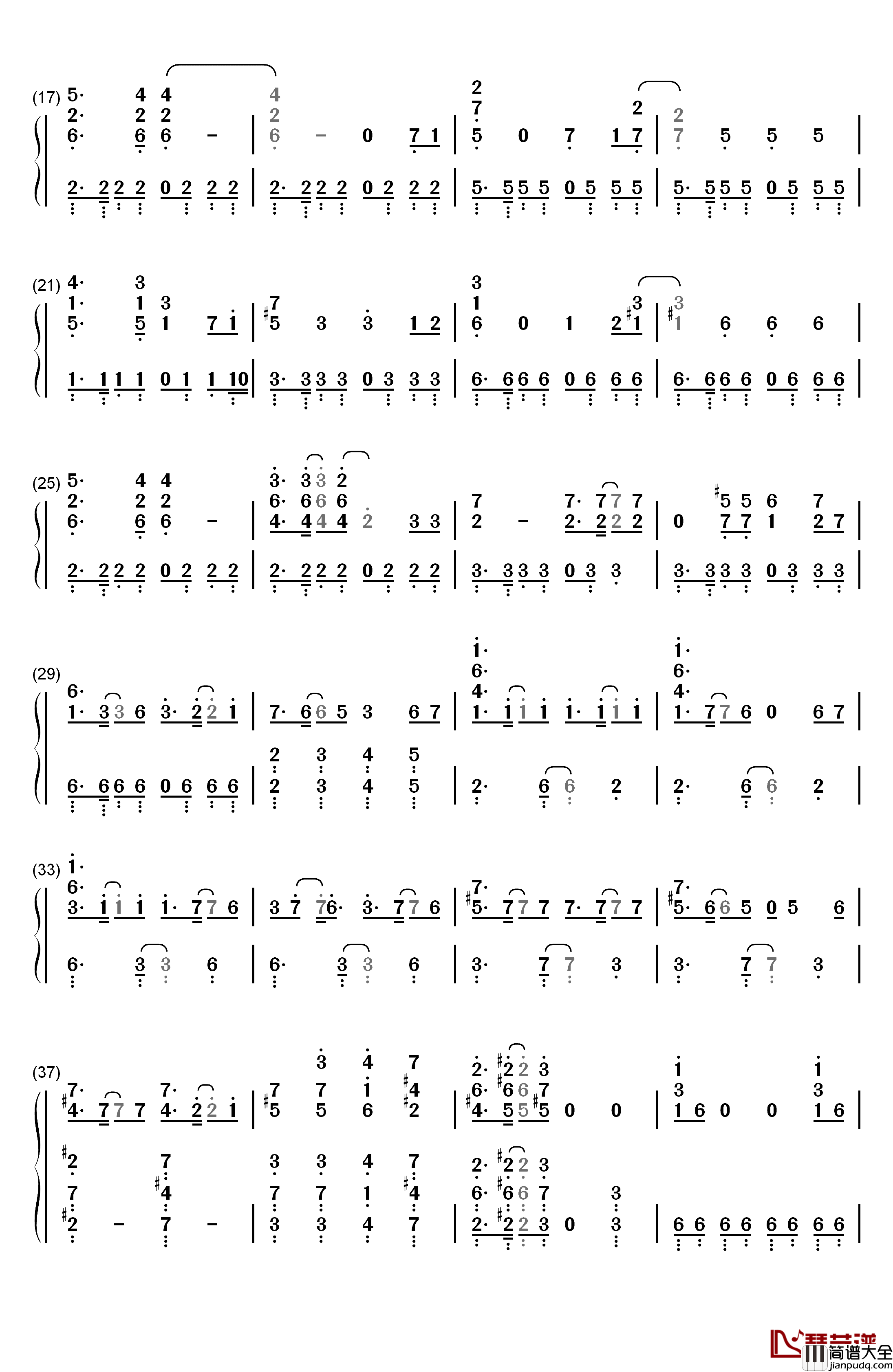 迪迦奥特曼钢琴简谱_数字双手_矢野立美