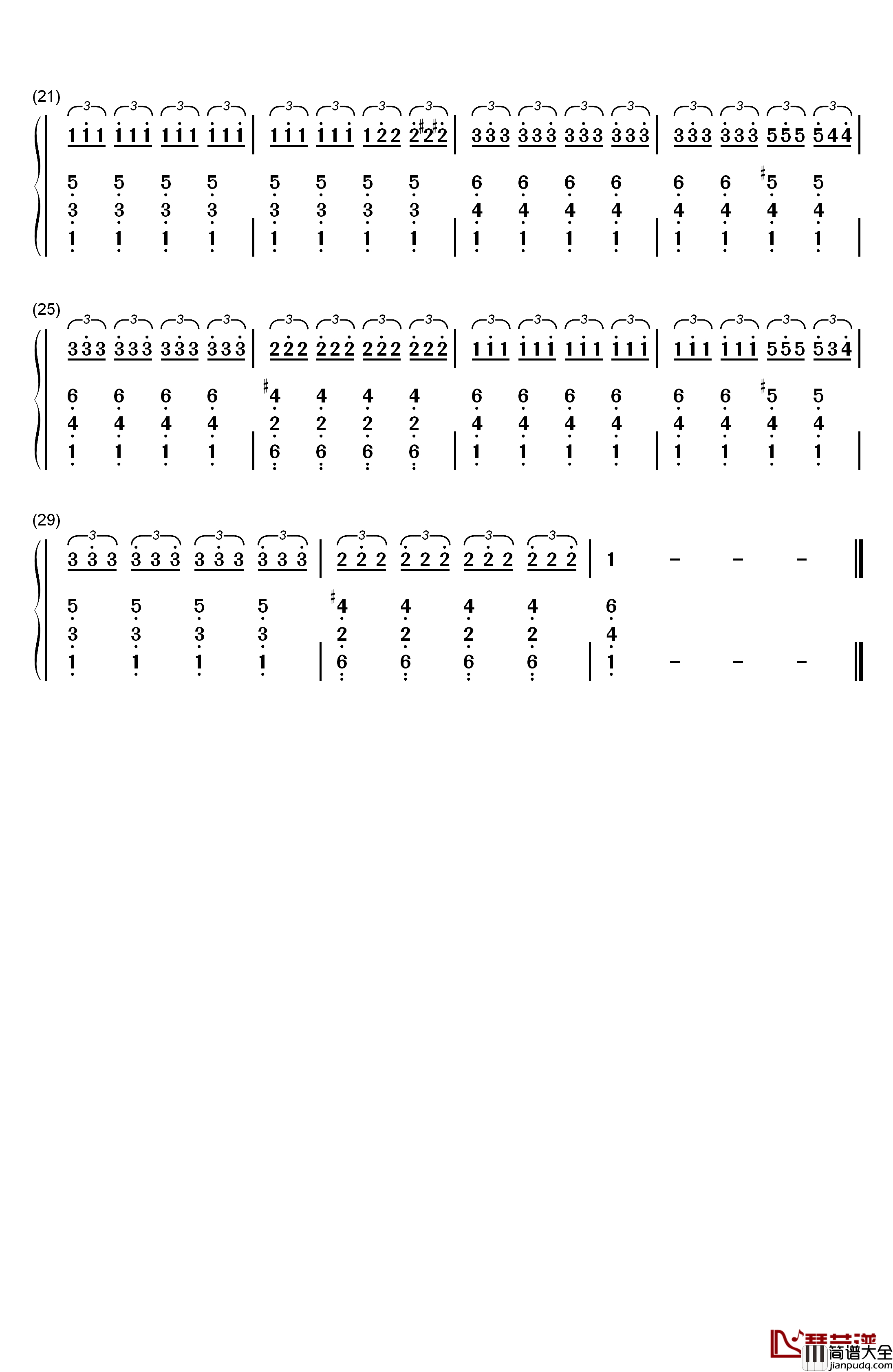Patience钢琴简谱_数字双手_The_Lumineers