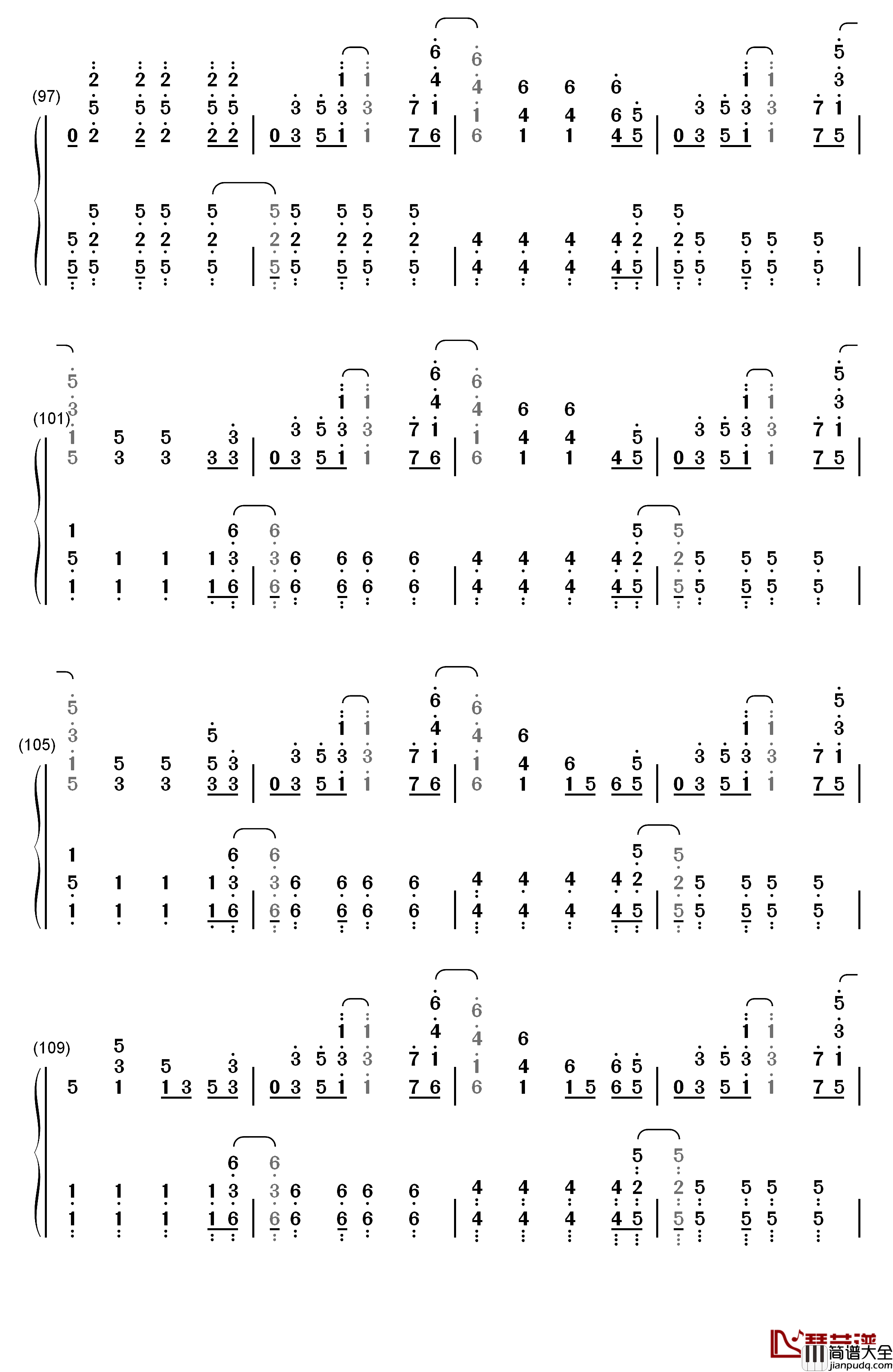 Viva_la_Vida钢琴简谱_数字双手_ColdPlay