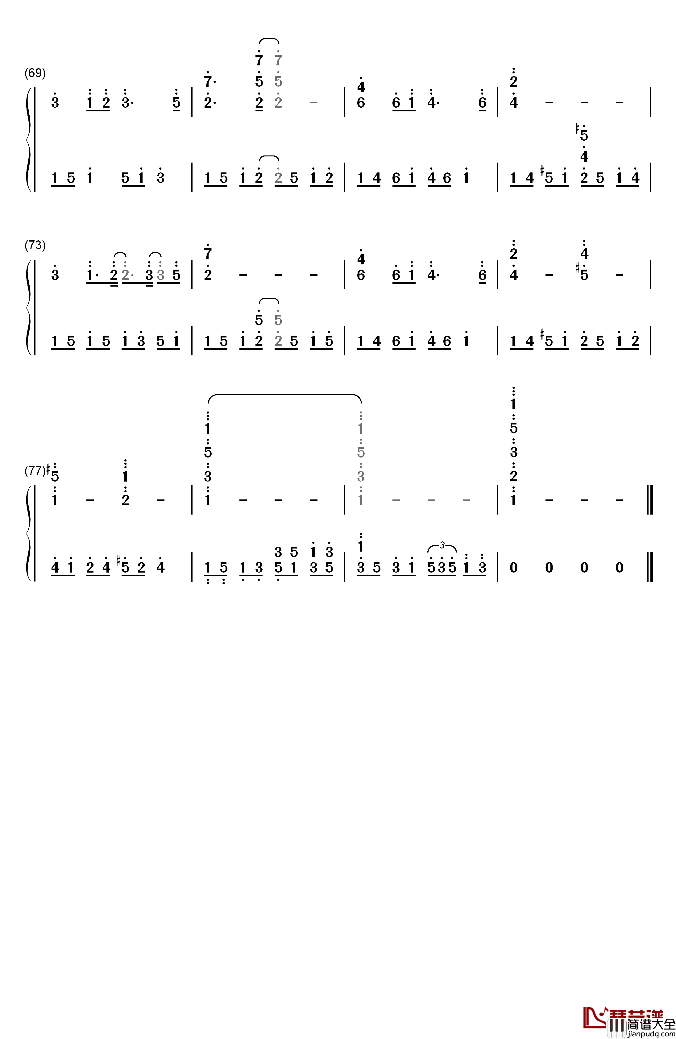 Pastel_Reflections钢琴简谱_数字双手_Kevin_Kern
