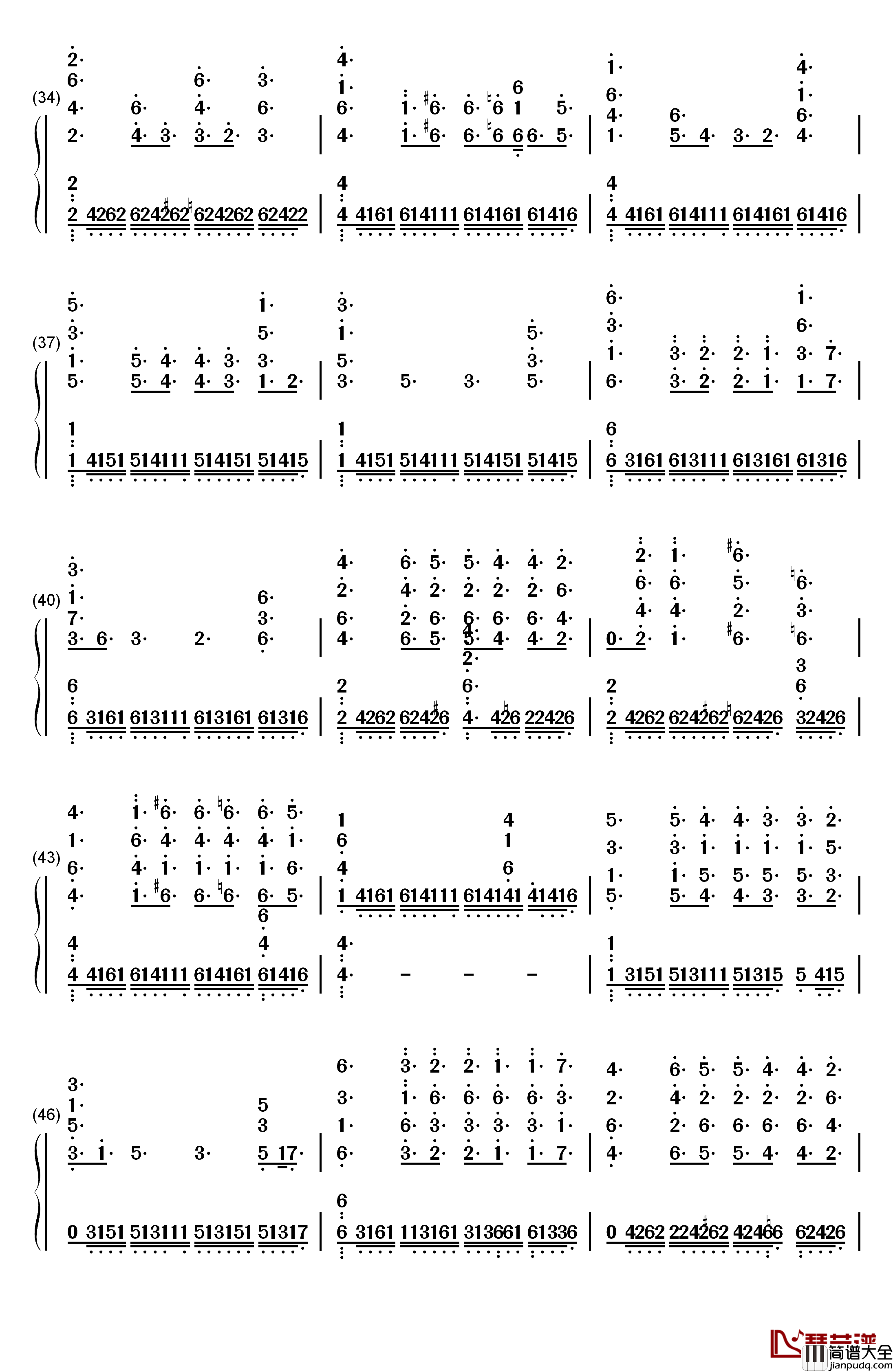 Chevaliers_De_Sangreal钢琴简谱_数字双手_Hans_Zimmer