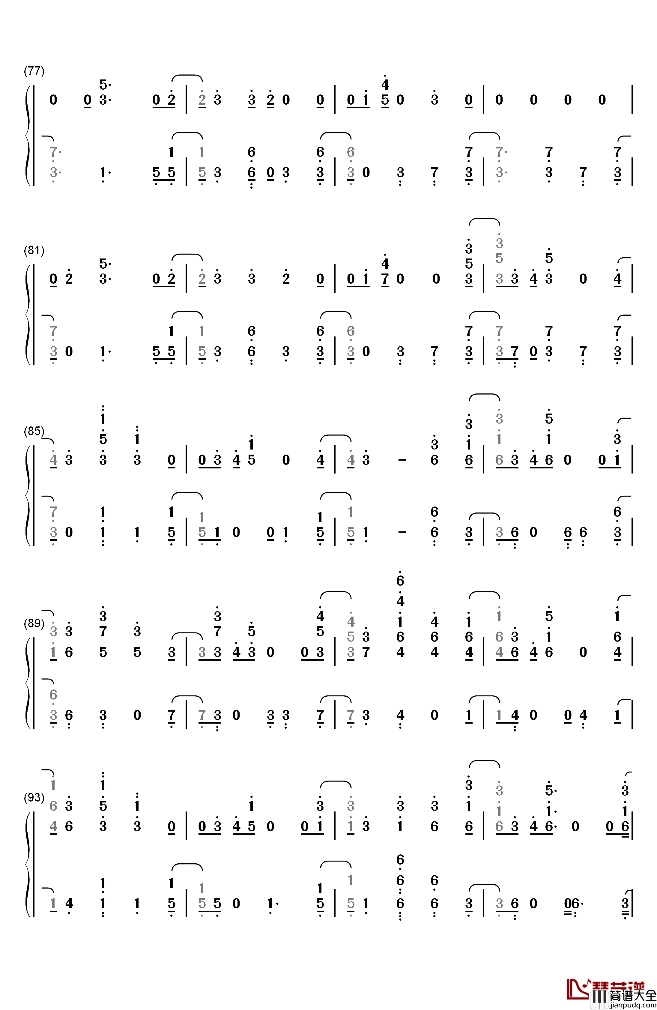 I'm_Still_Here钢琴简谱_数字双手_Sia