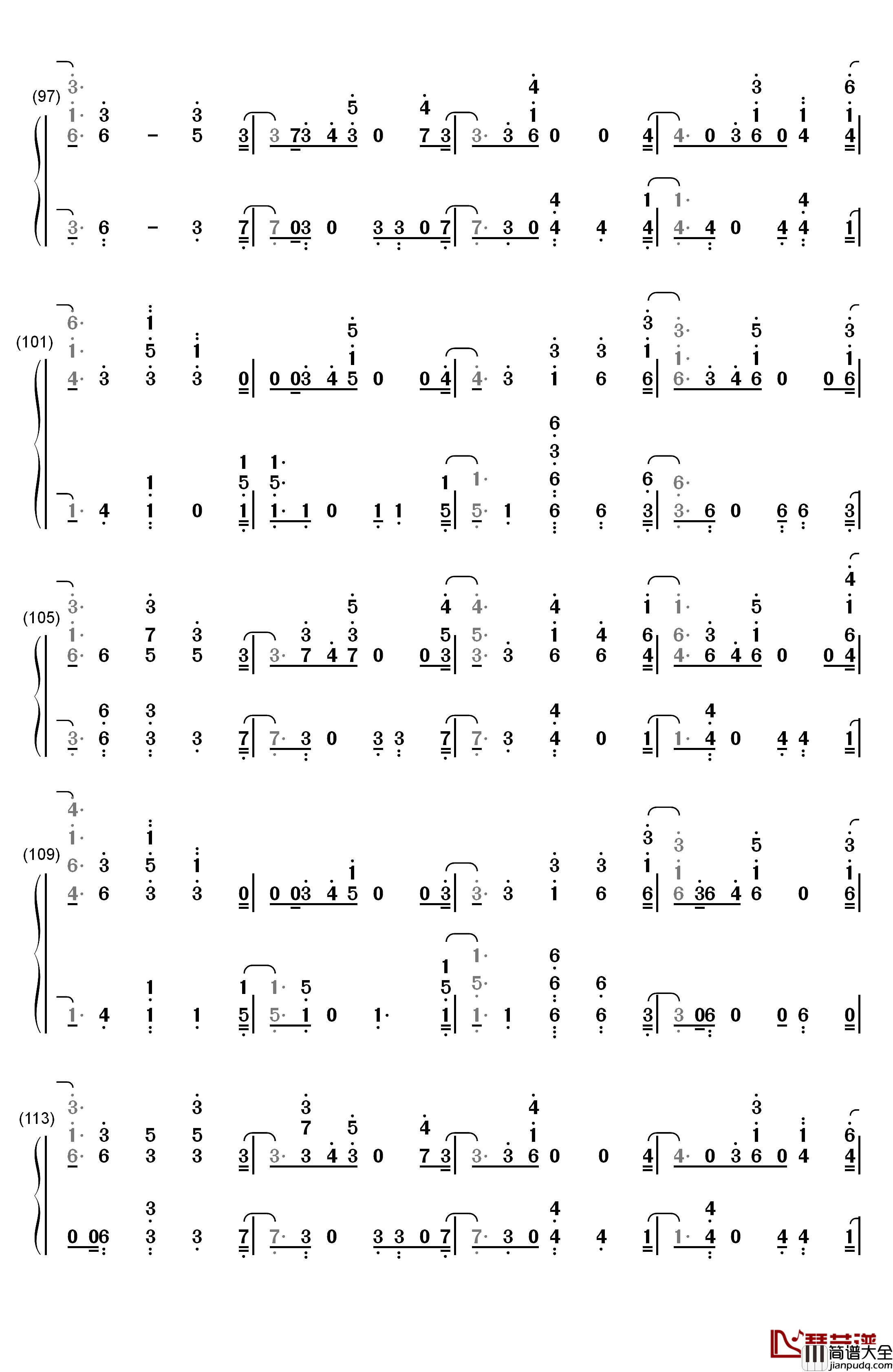 I'm_Still_Here钢琴简谱_数字双手_Sia