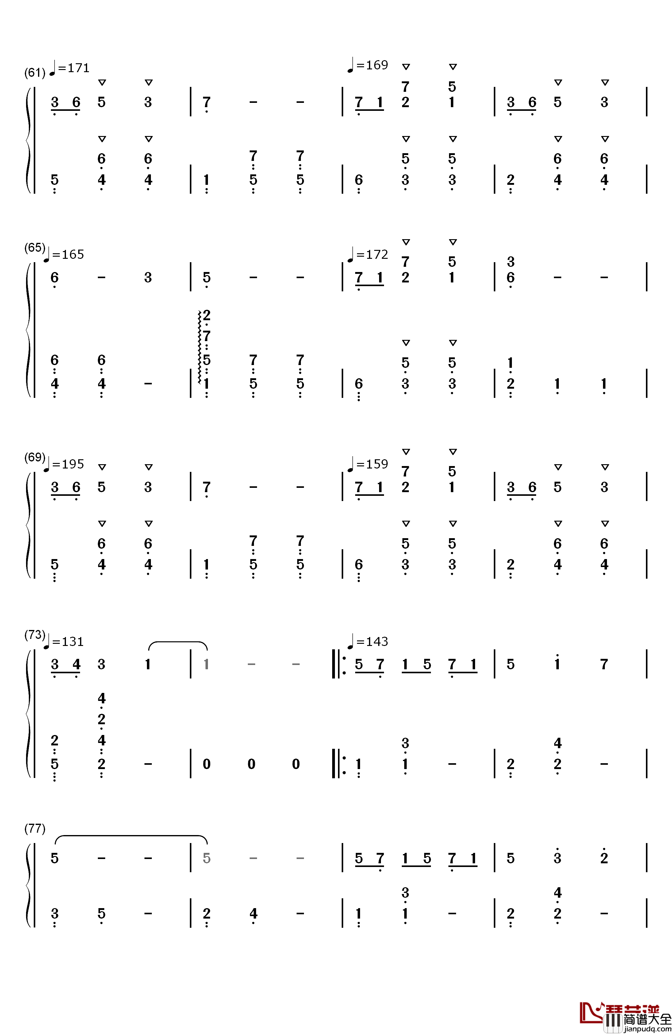 水面のワルツ钢琴简谱_数字双手_西村由纪江