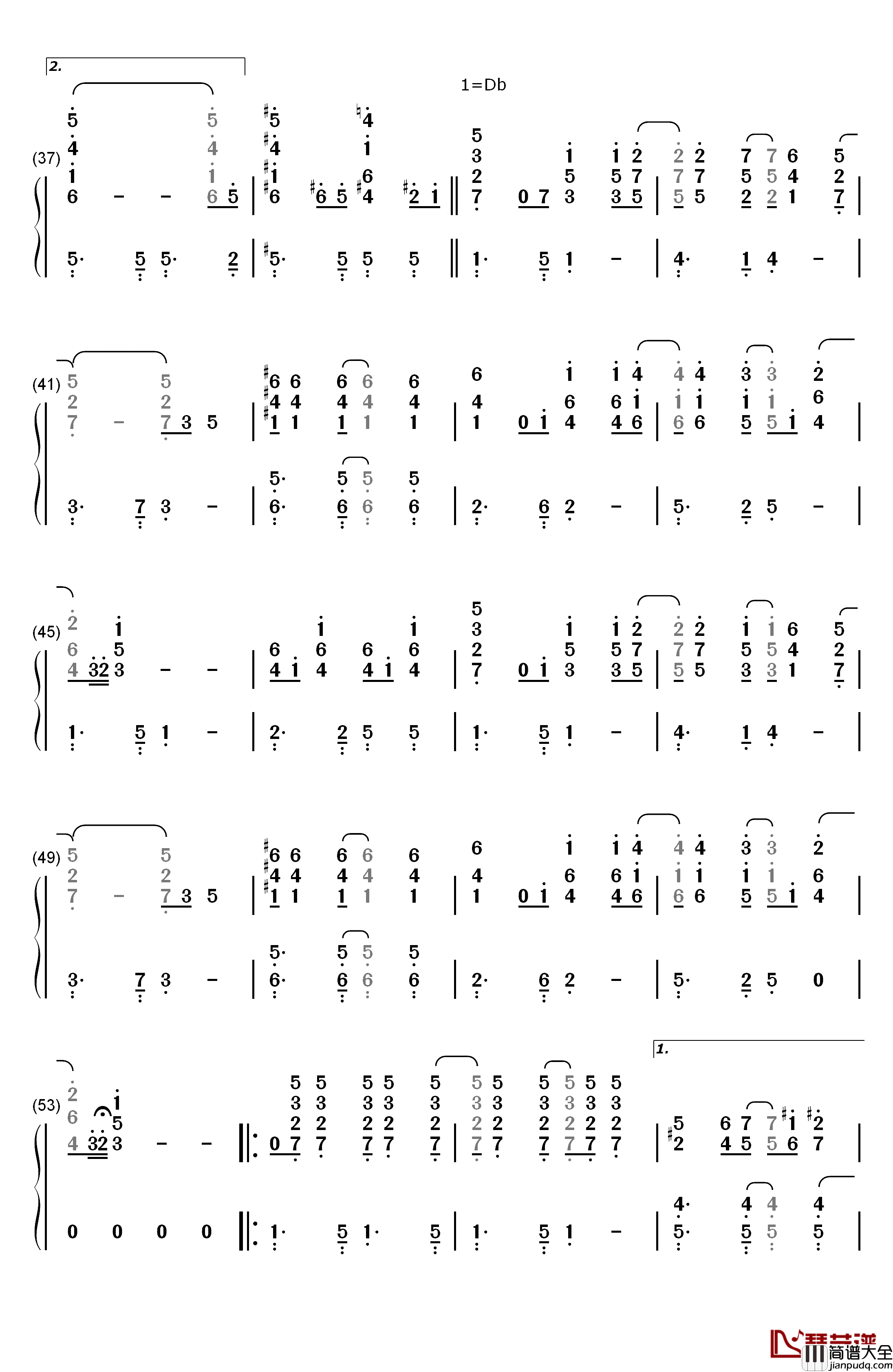 You_Are_The_Sunshine_Of_My_Life钢琴简谱_数字双手_Stevie_Wonder