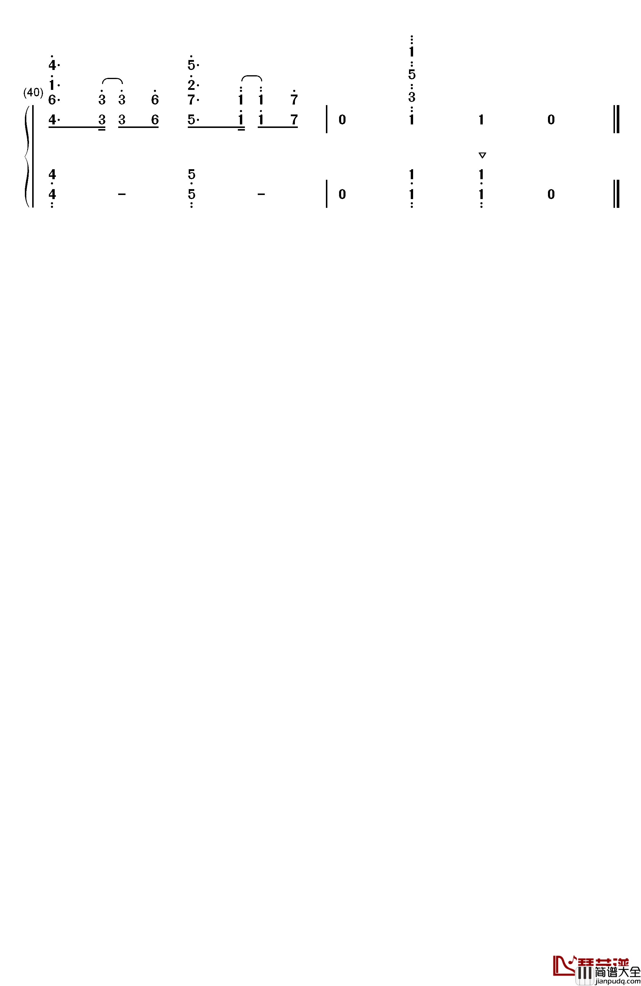 ススメ→トゥモロウ钢琴简谱_数字双手_河田贵央