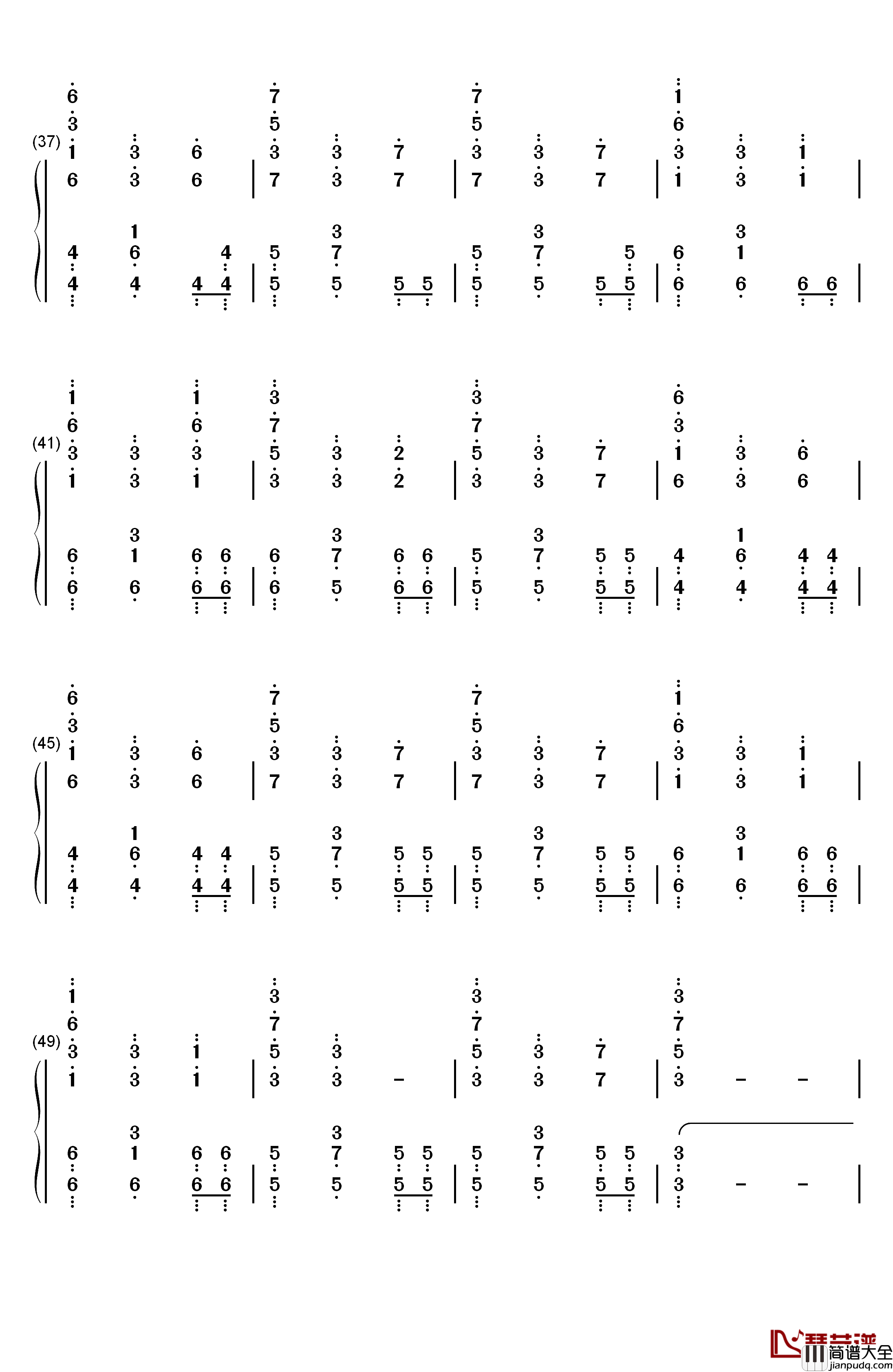 First_Step钢琴简谱_数字双手_Hans_Zimmer