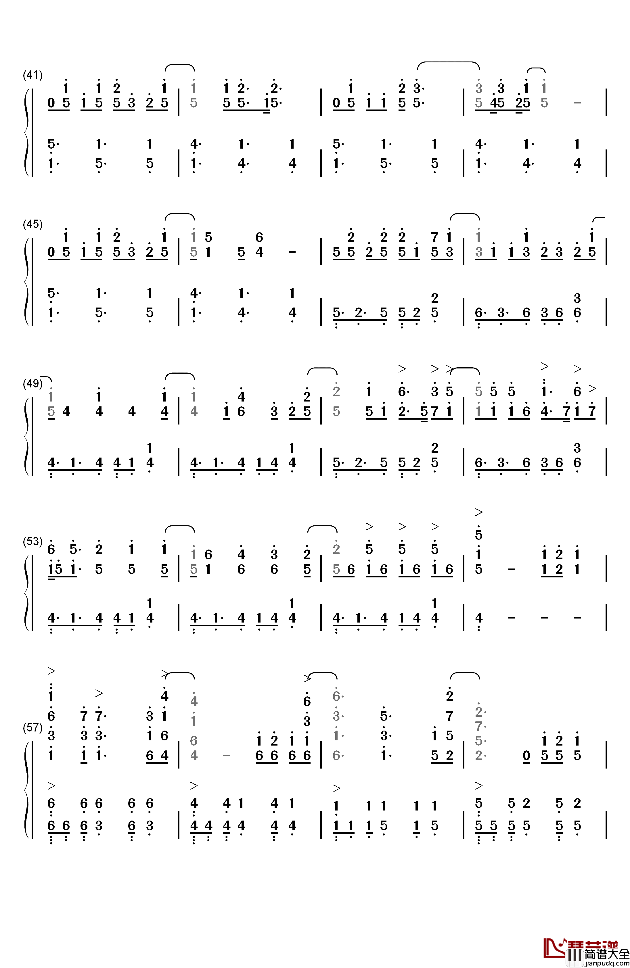 Rewrite_The_Stars钢琴简谱_数字双手_Zac_Efron_Zendaya