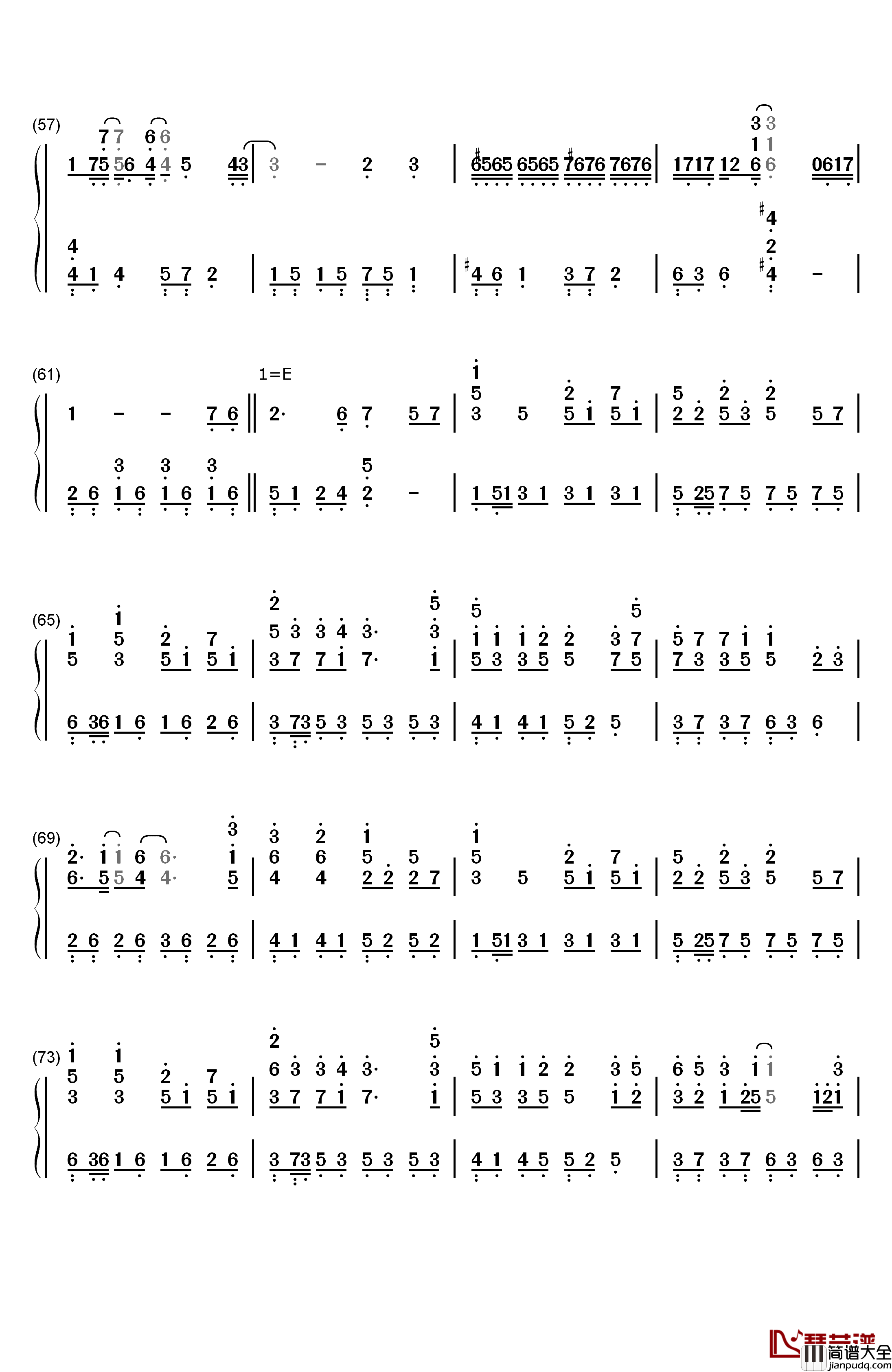 你曾是少年钢琴简谱_数字双手_S.H.E