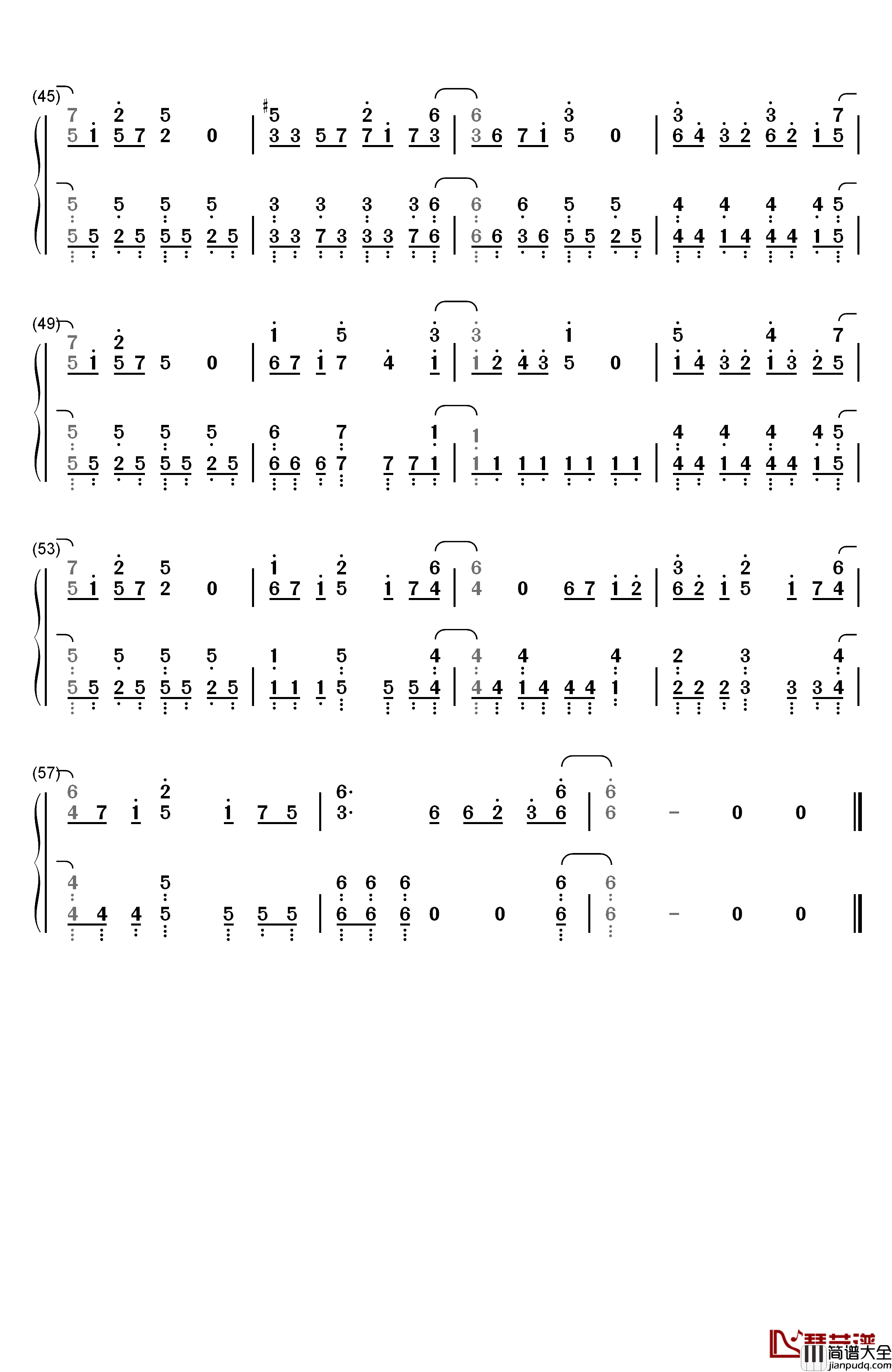 Love_with_You钢琴简谱_数字双手_fripSide