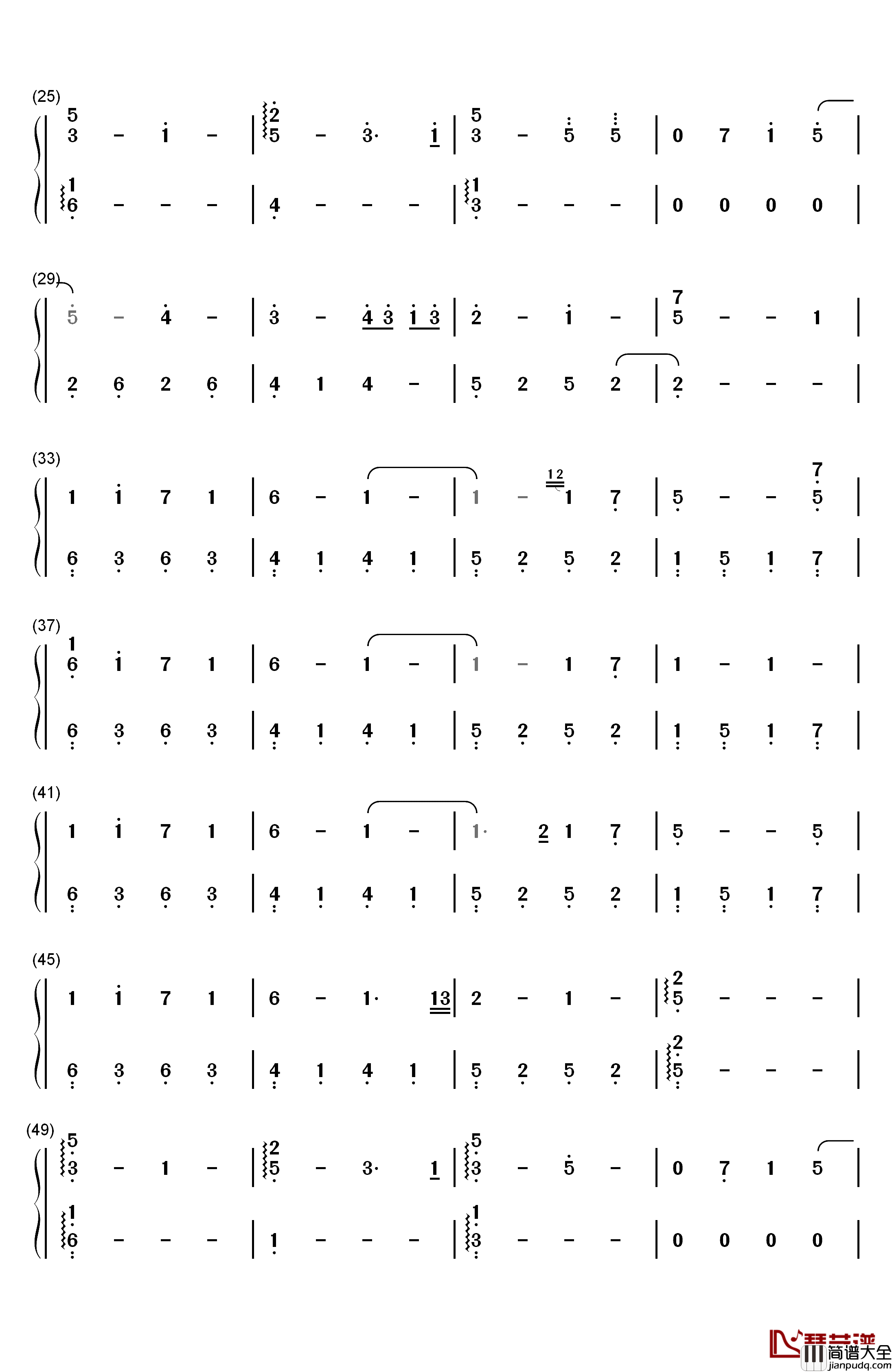 What_I_Feel_When_I_See_Her钢琴简谱_数字双手_Xeuphoria
