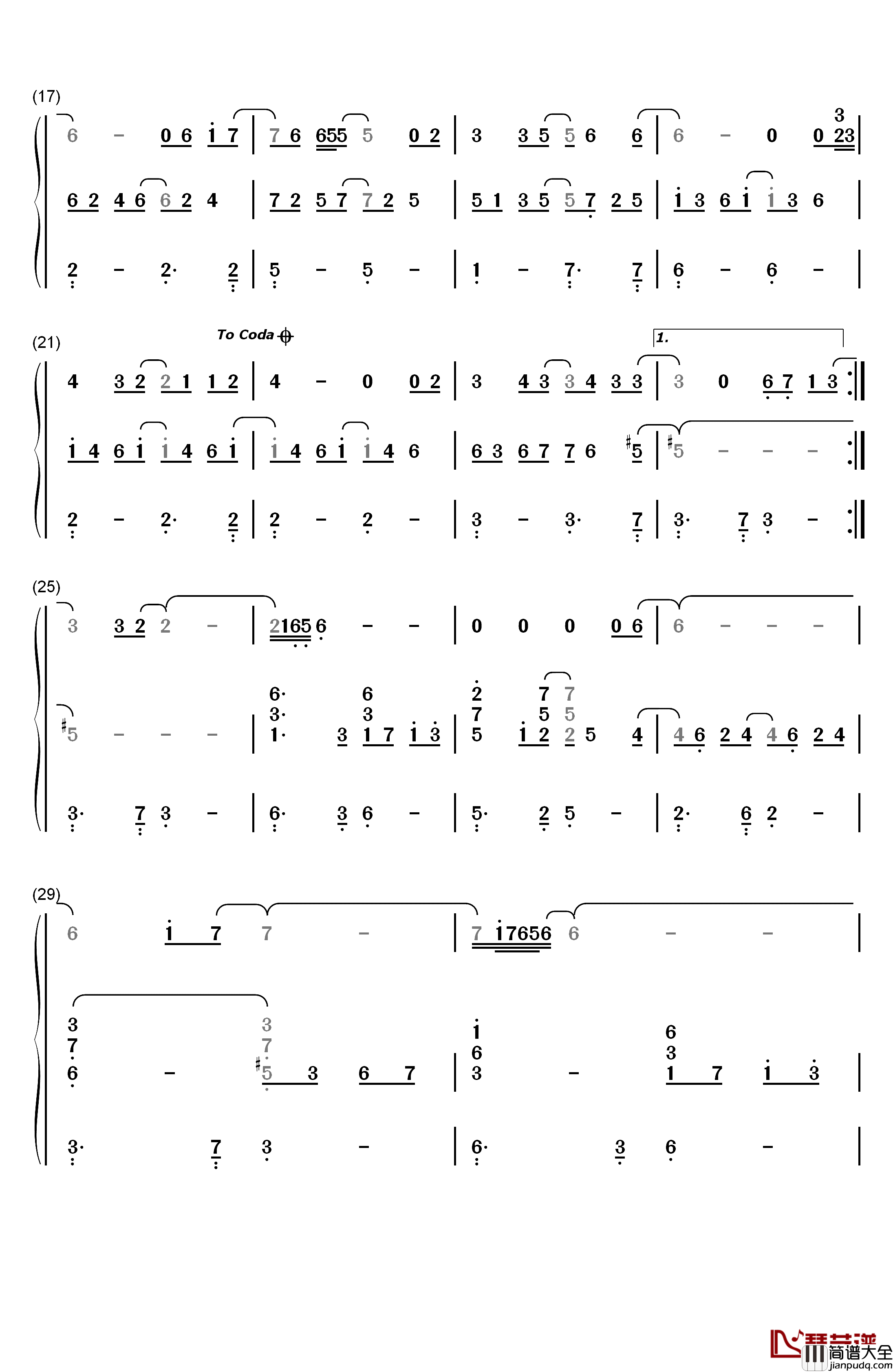 Mary_Did_You_Know钢琴简谱_数字双手_Kathy_Mattea