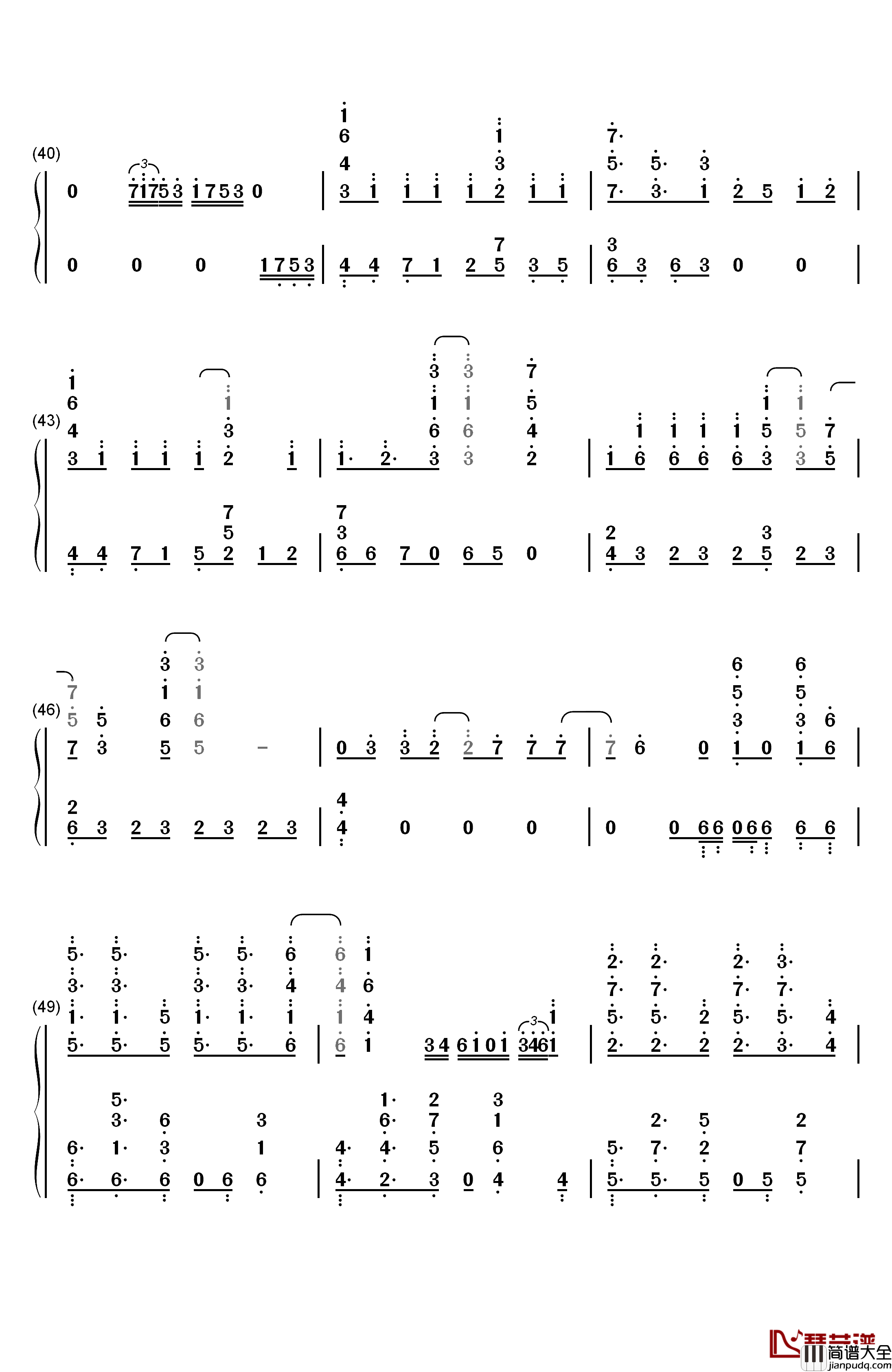 Katharsis钢琴简谱_数字双手_TK_from_凛冽时雨