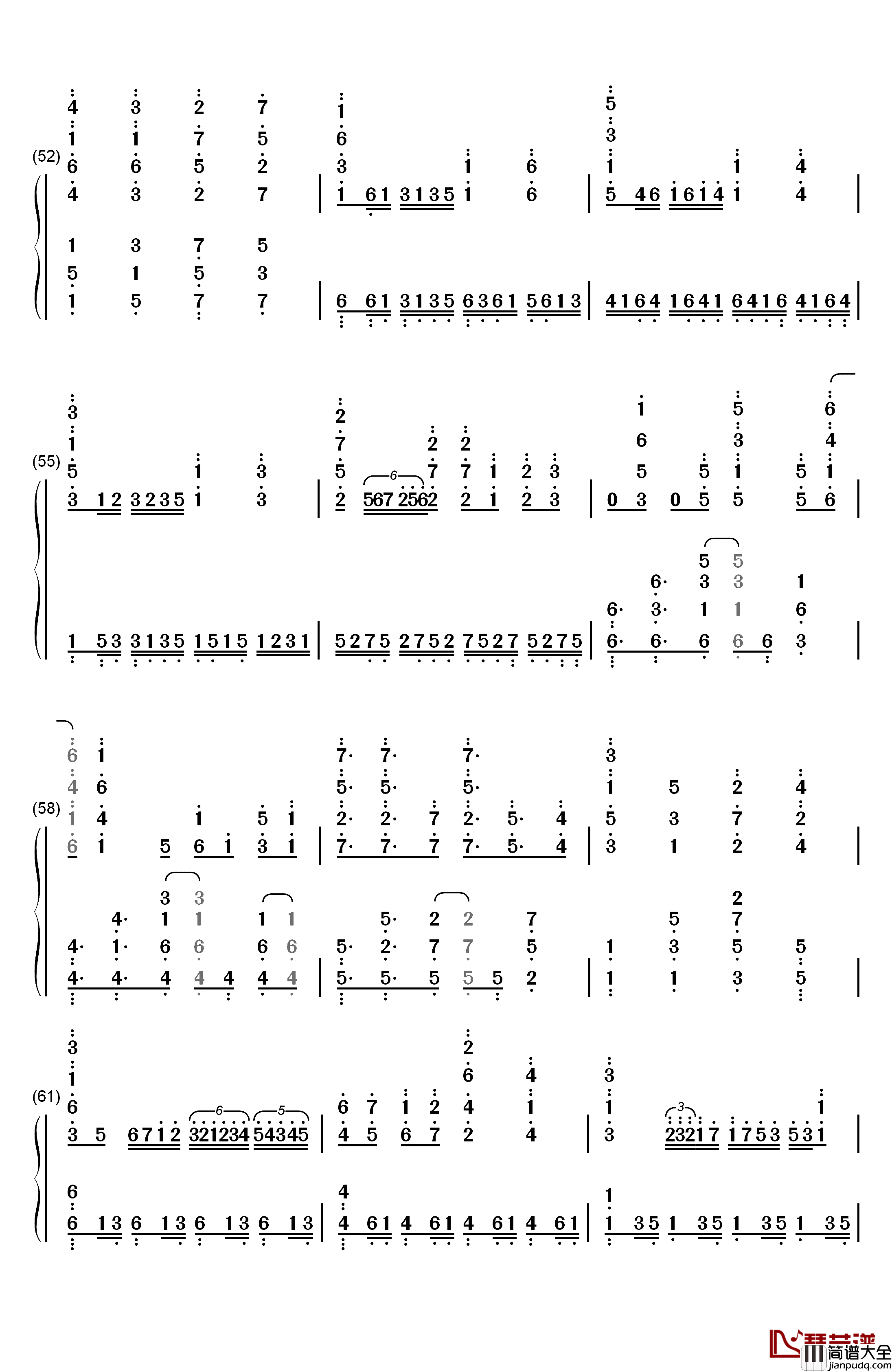 Katharsis钢琴简谱_数字双手_TK_from_凛冽时雨