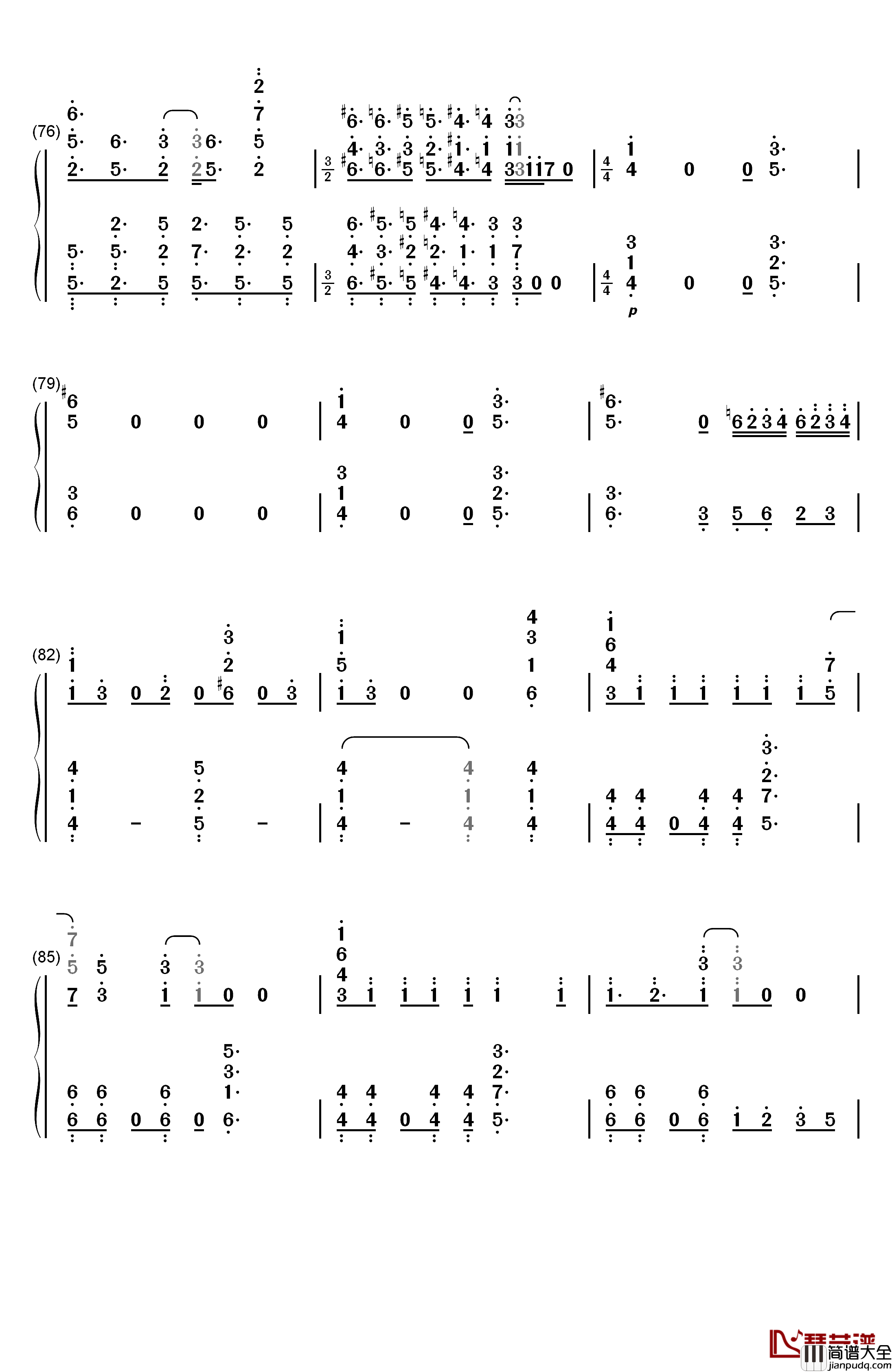 Katharsis钢琴简谱_数字双手_TK_from_凛冽时雨