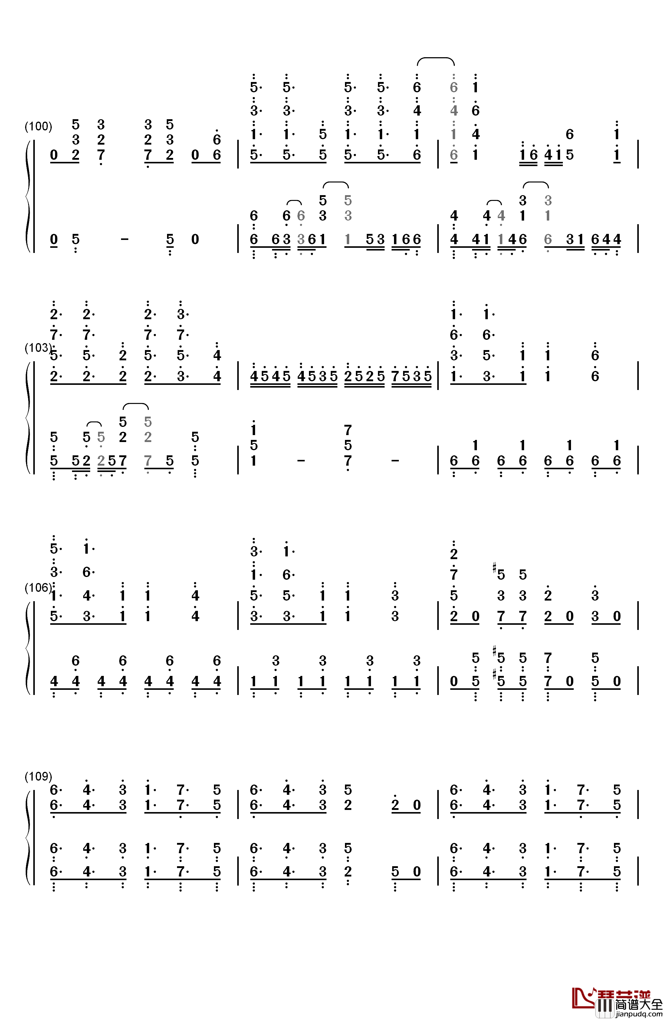 Katharsis钢琴简谱_数字双手_TK_from_凛冽时雨