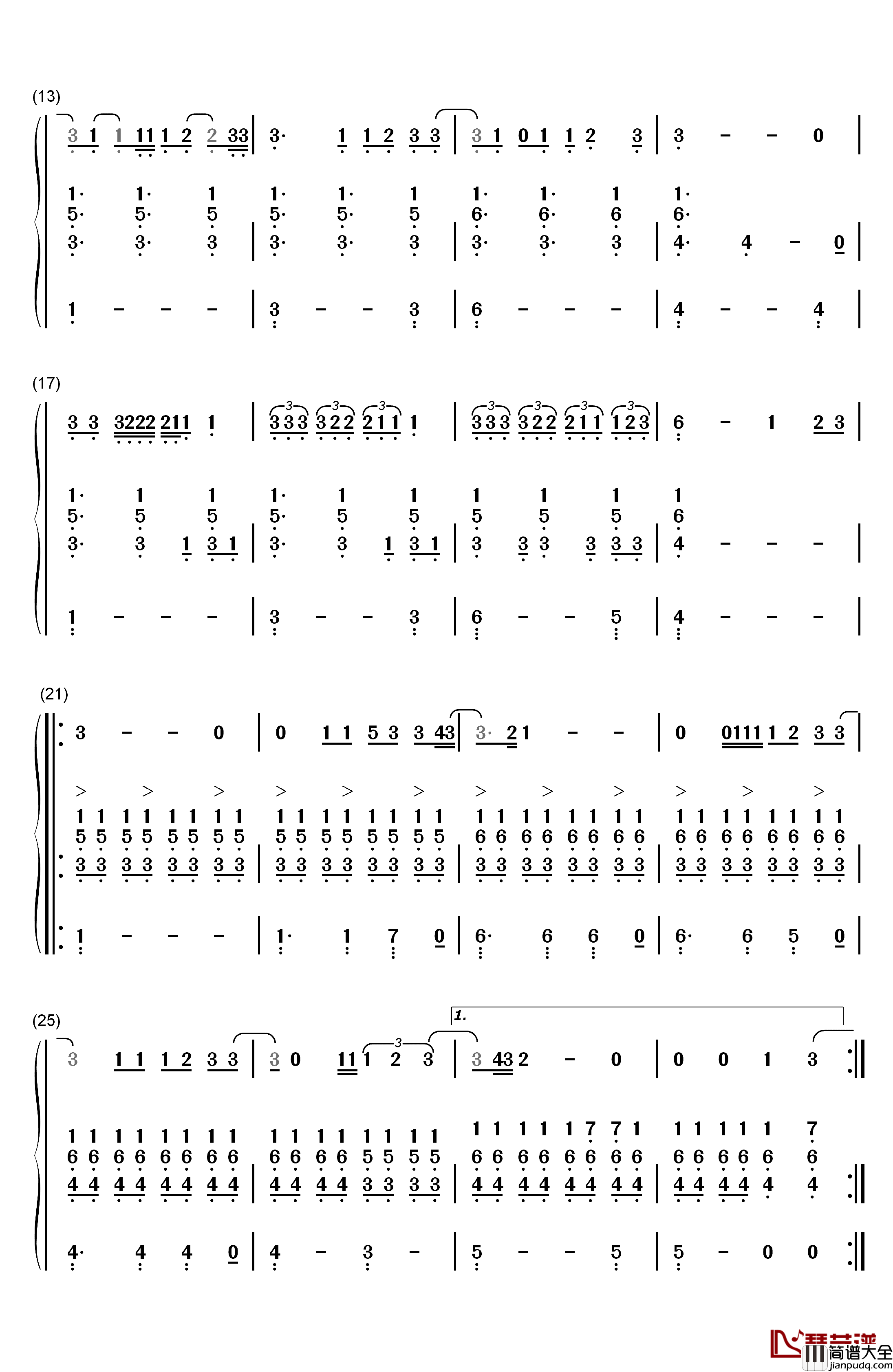 Is_That_Alright钢琴简谱_数字双手_Lady_Gaga