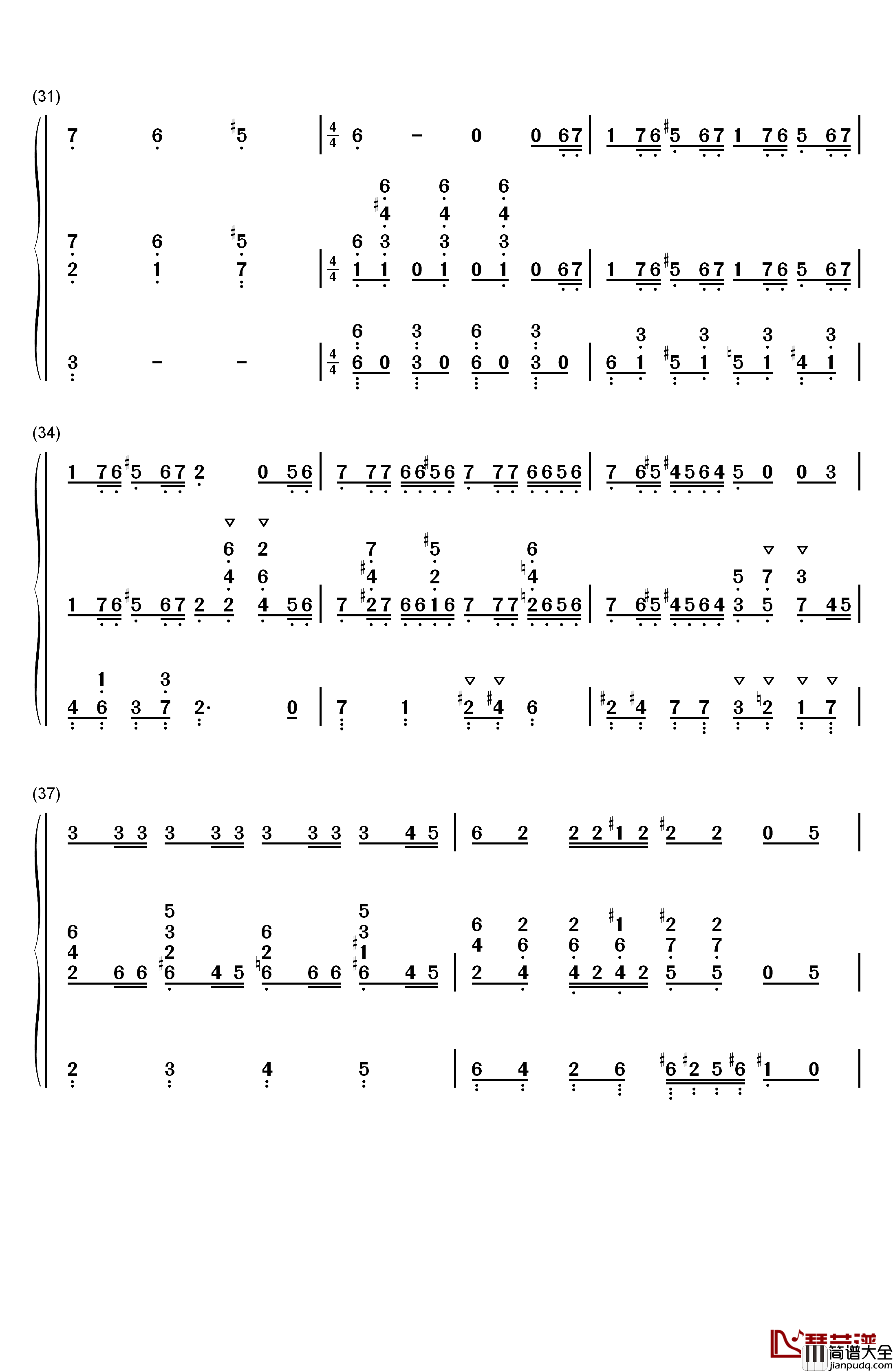 Jack's_Lament钢琴简谱_数字双手_Danny_Elfman