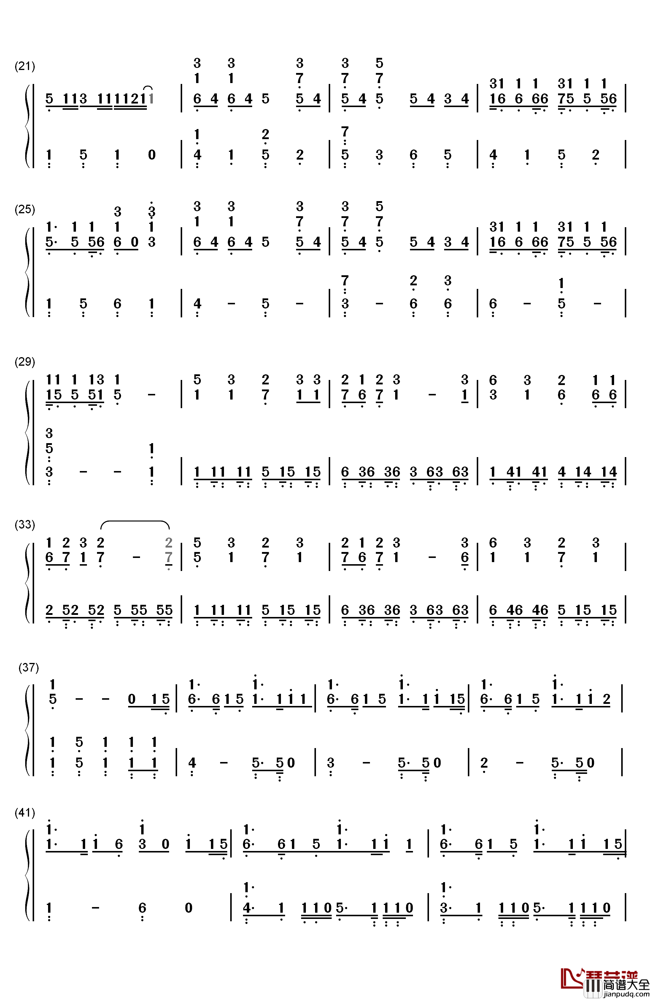 恋爱サーキュレーション钢琴简谱_数字双手_千石抚子__花泽香菜
