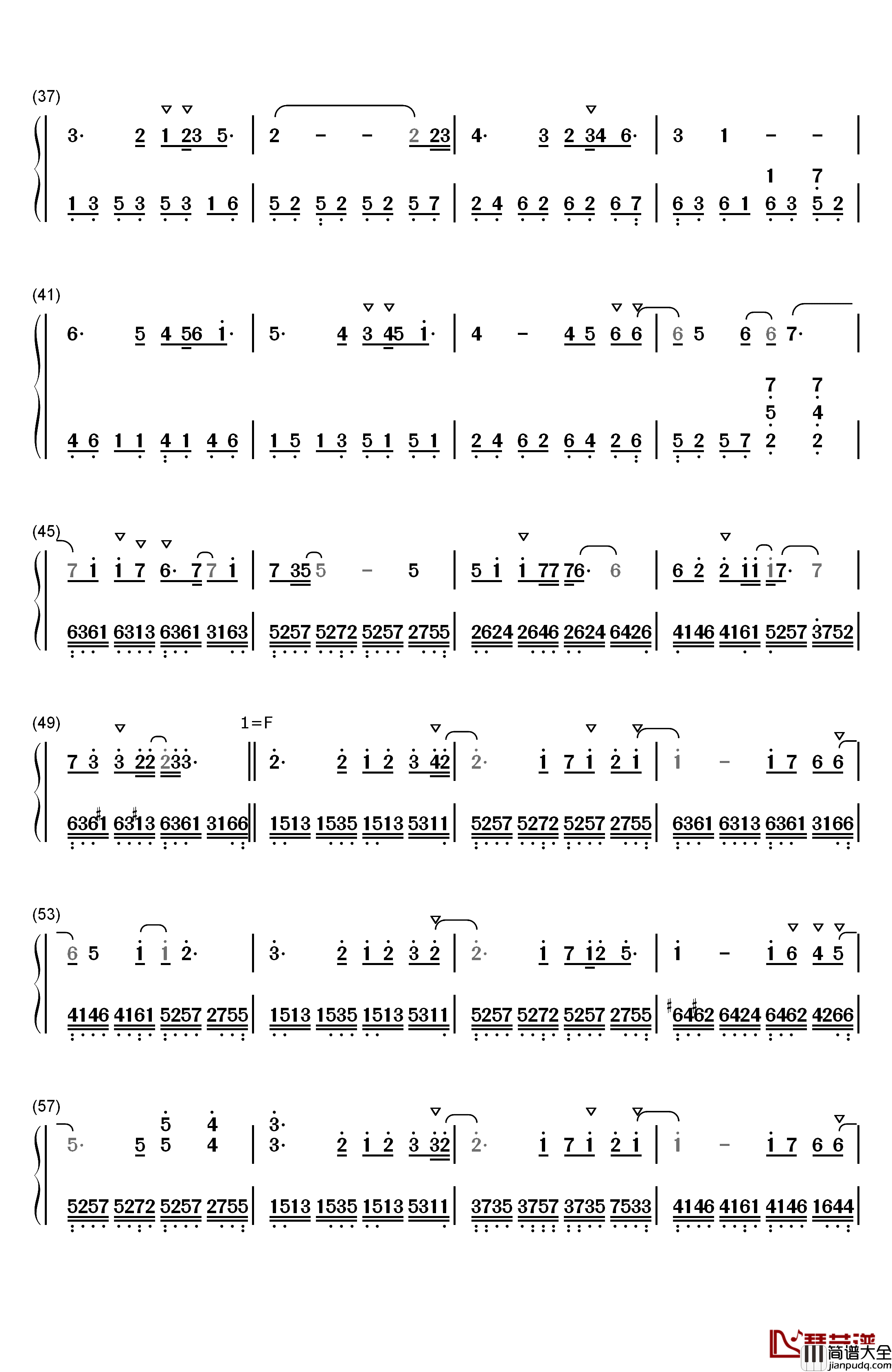 La_Incondicional钢琴简谱_数字双手_Luis_Miguel