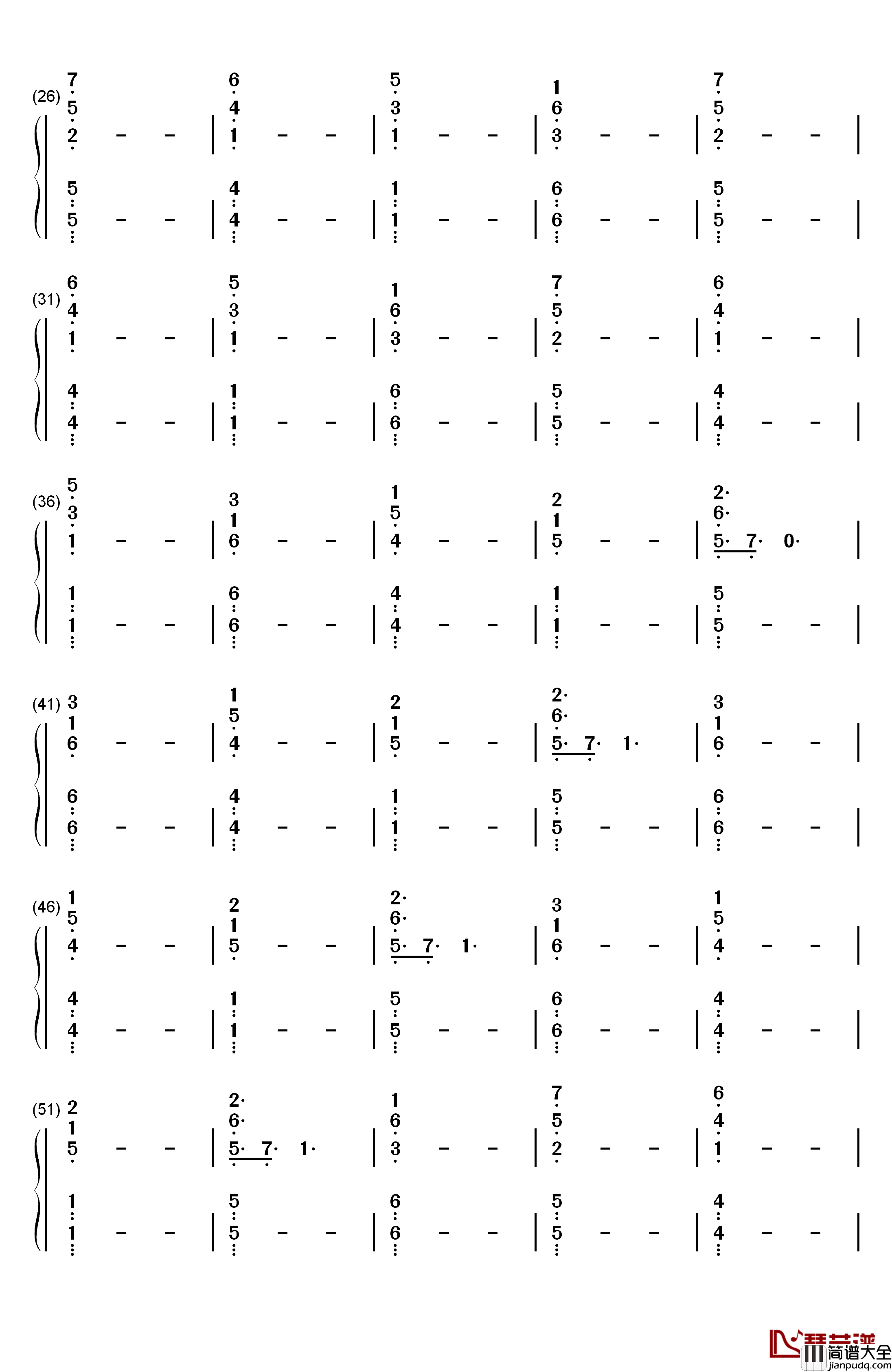 Unsteady钢琴简谱_数字双手_X_Ambassadors