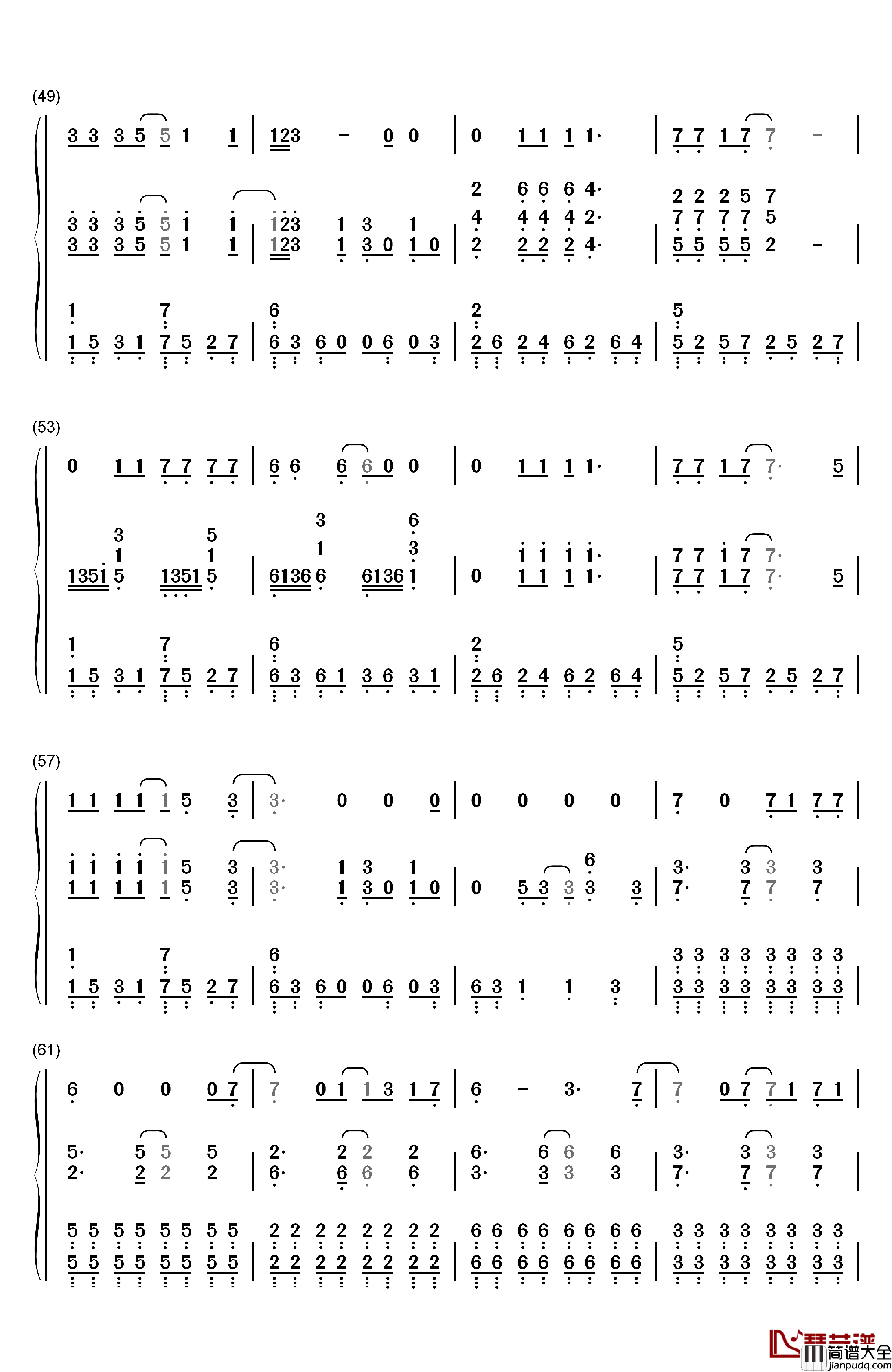 Shallow钢琴简谱_数字双手_Lady_Gaga_Bradley_Cooper