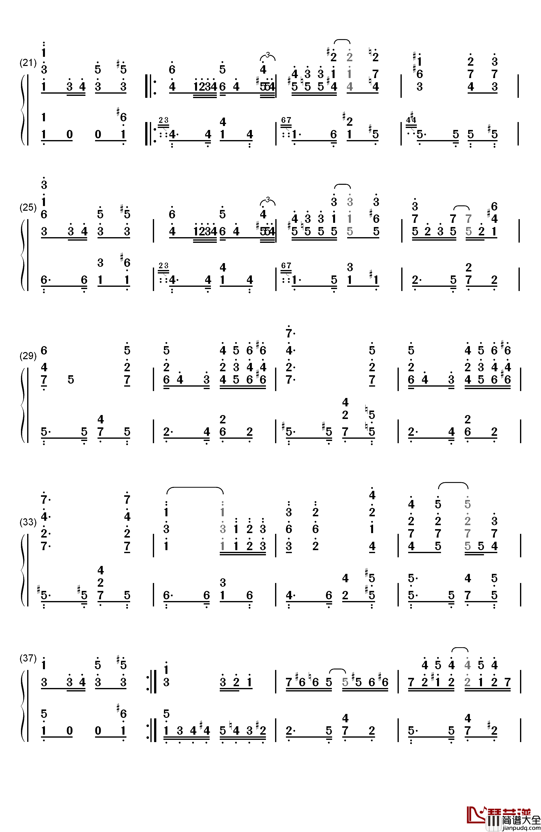 Solace钢琴简谱_数字双手_Scott_Joplin