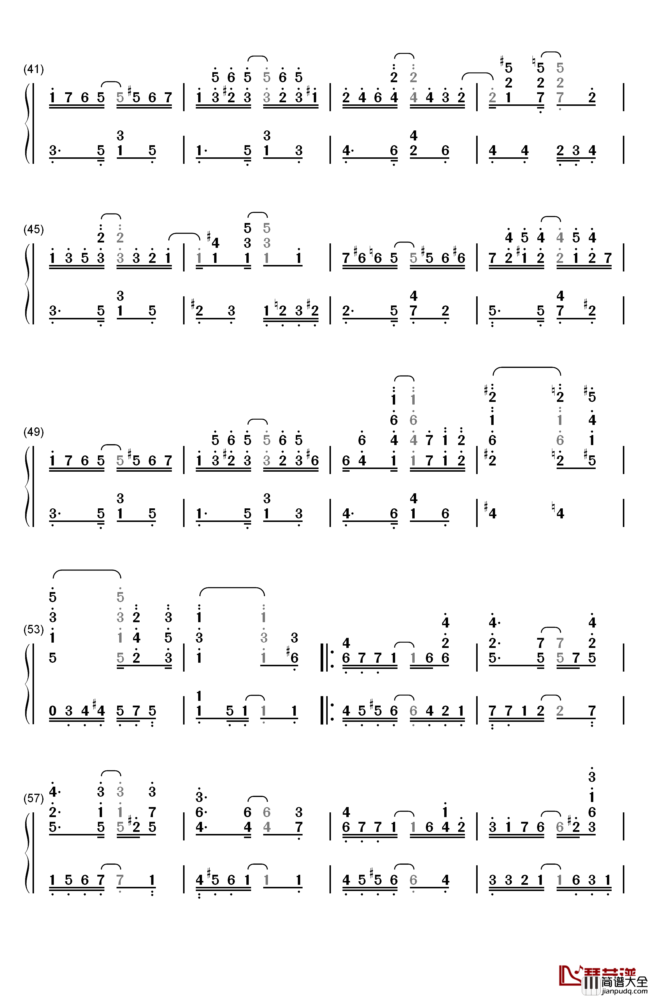 Solace钢琴简谱_数字双手_Scott_Joplin