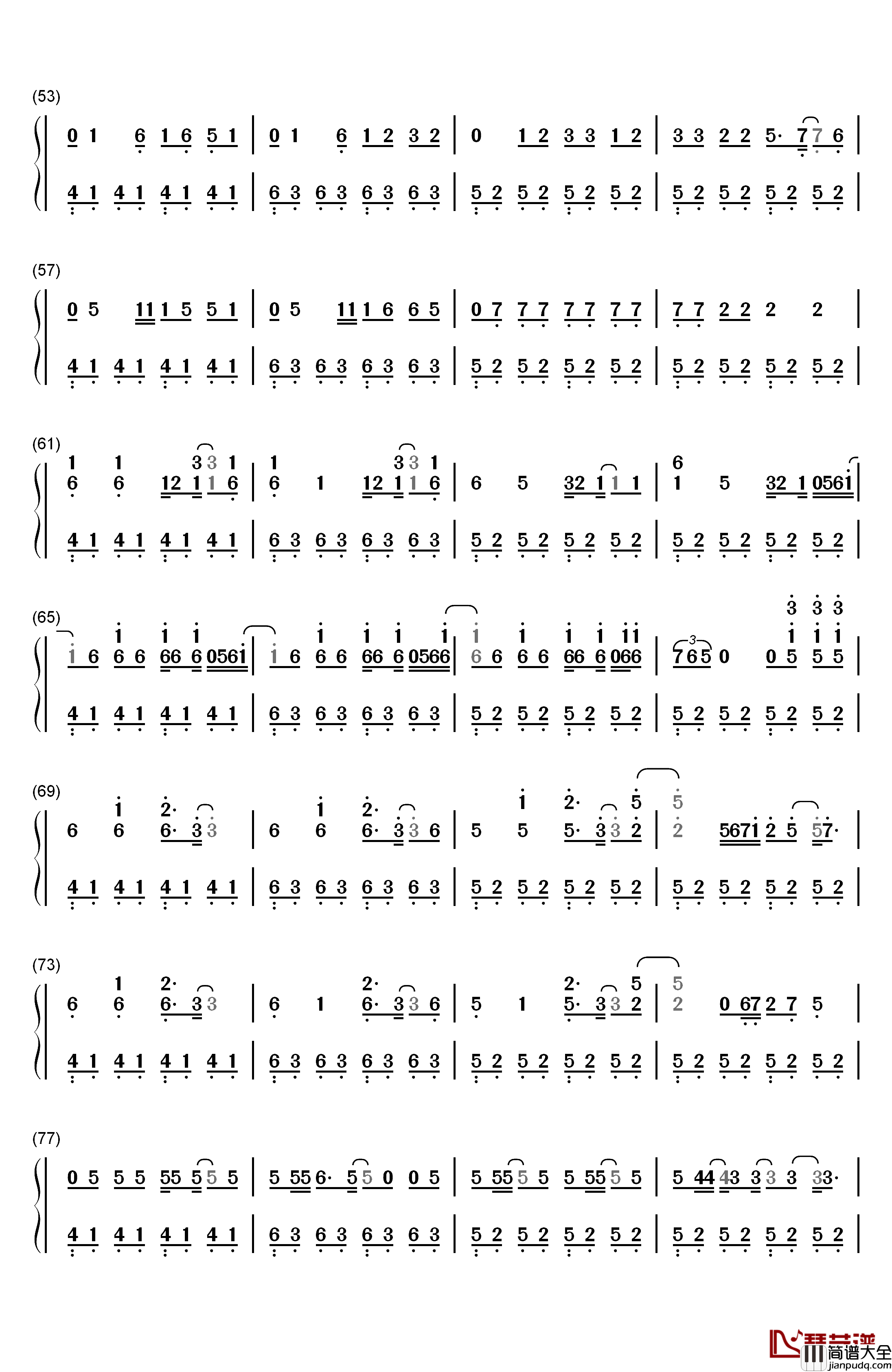 Shots钢琴简谱_数字双手_Imagine_Dragons