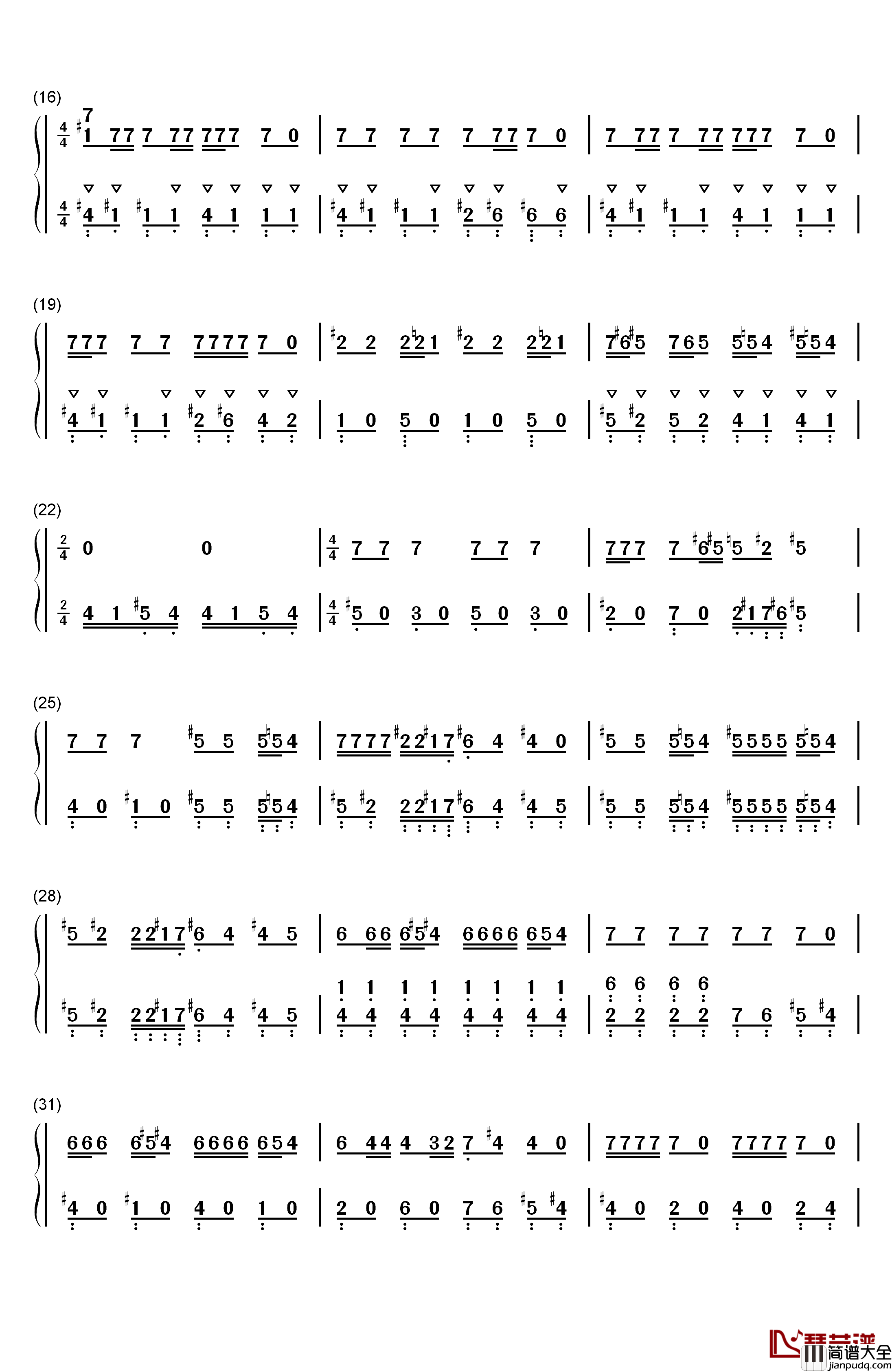 This_Is_Halloween钢琴简谱_数字双手_Danny_Elfman