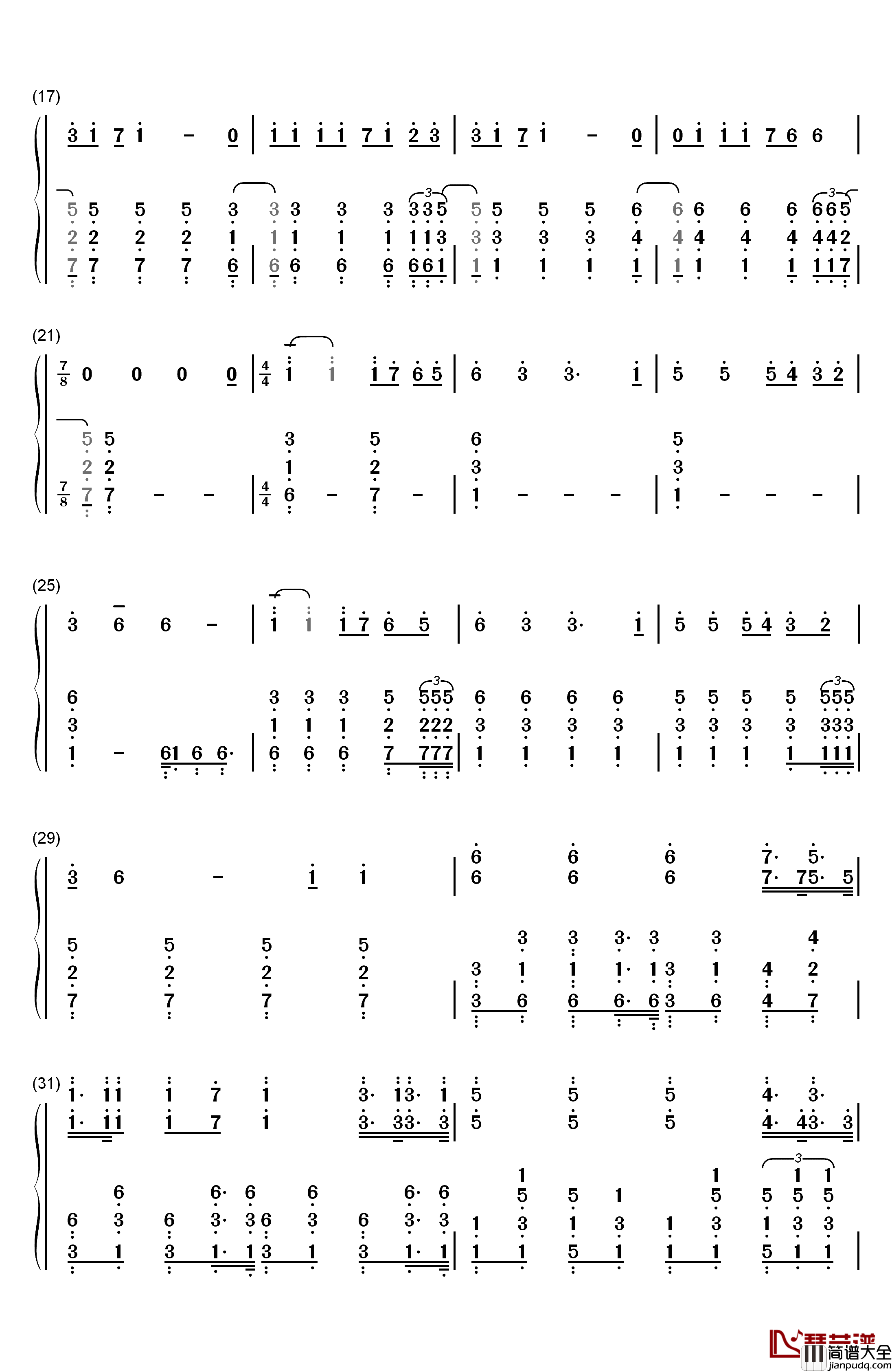 Stranger_Things钢琴简谱_数字双手_Kygo_OneRepublic
