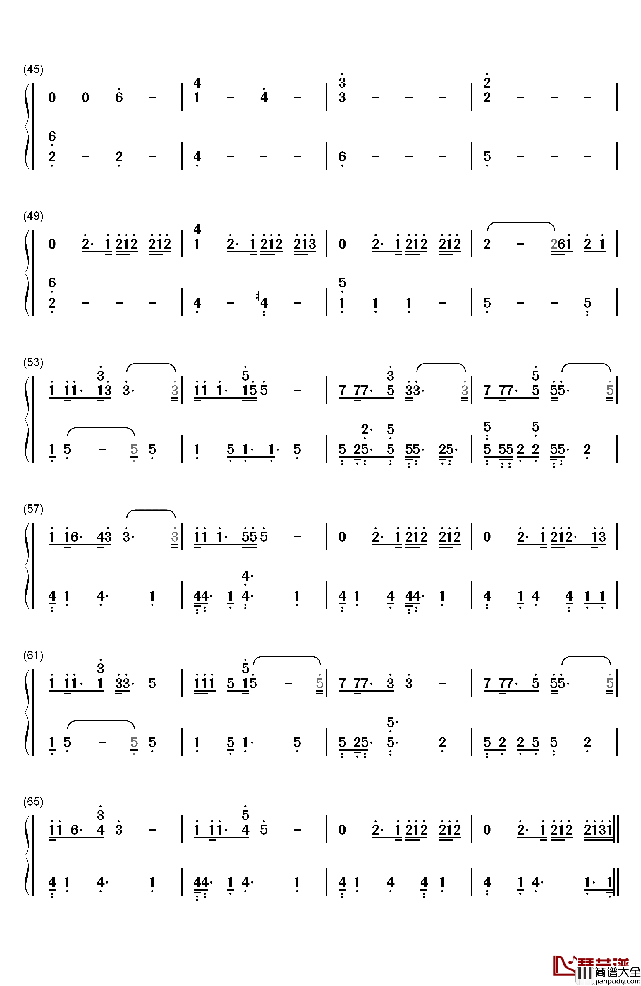 Boomerang钢琴简谱_数字双手_Imagine_Dragons