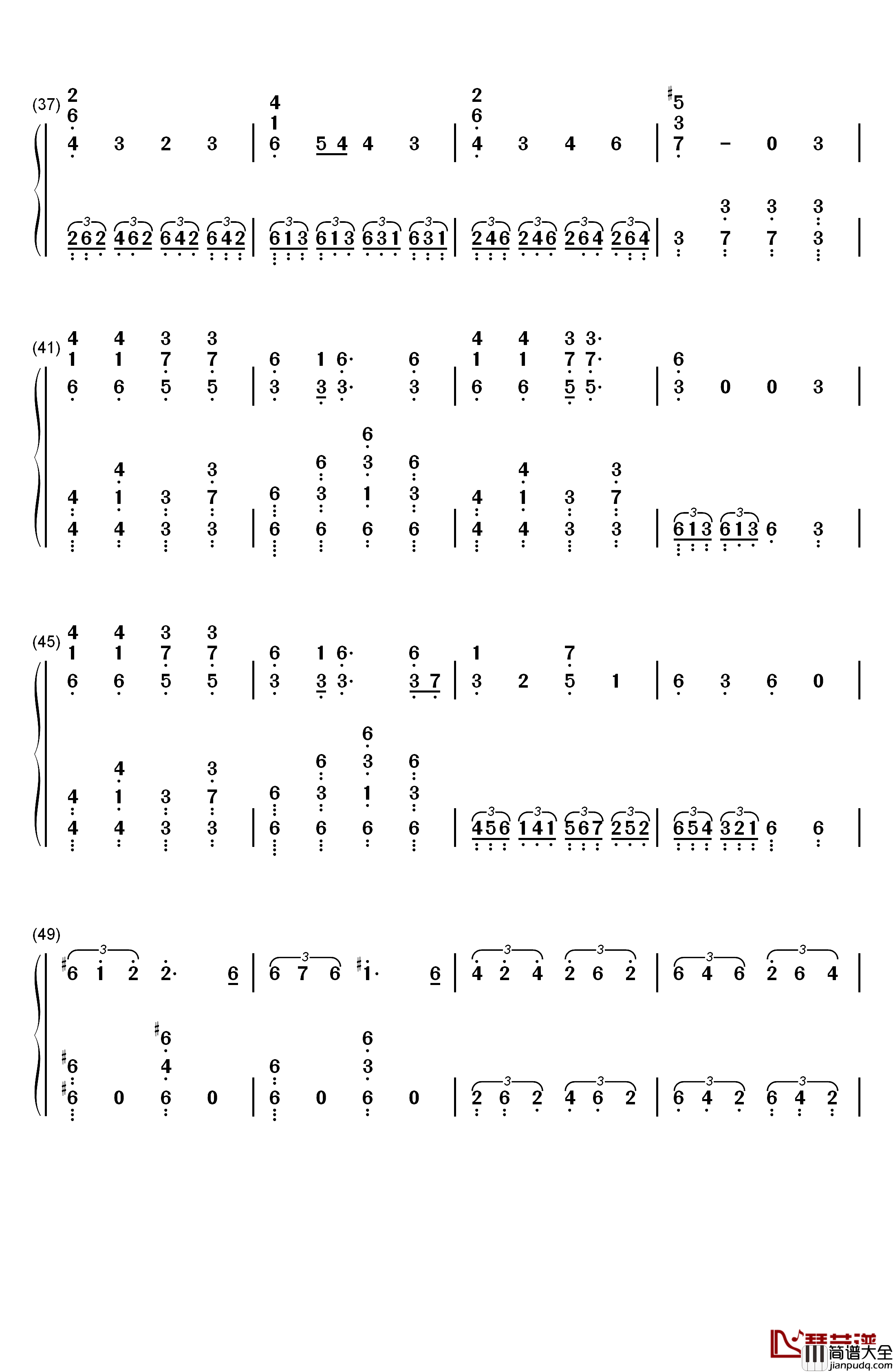 Spooky_Scary_Skeletons钢琴简谱_数字双手_Andrew_Gold