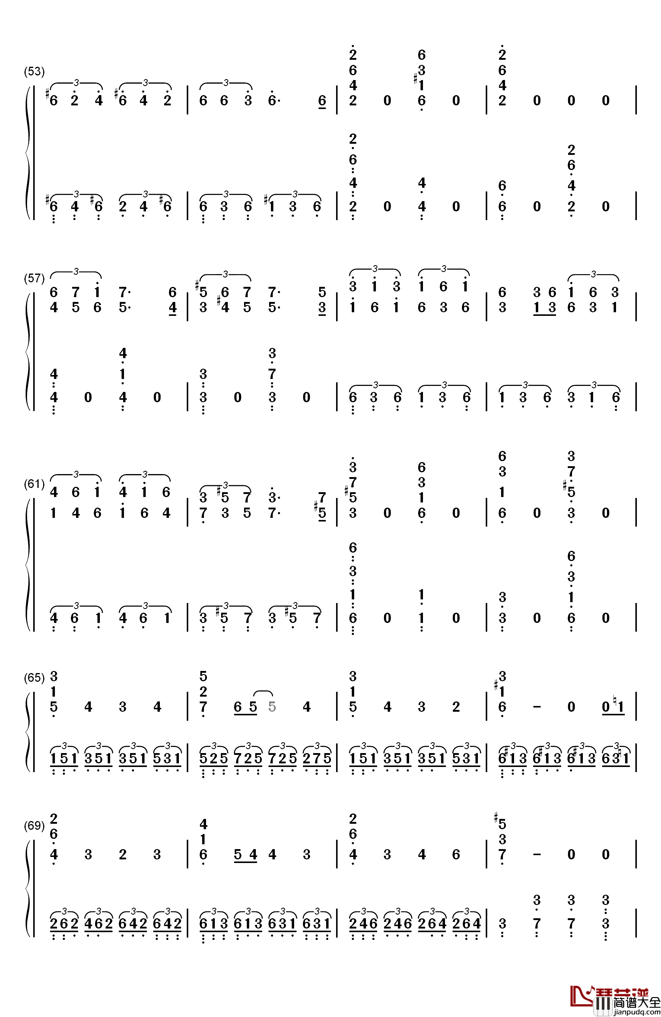 Spooky_Scary_Skeletons钢琴简谱_数字双手_Andrew_Gold