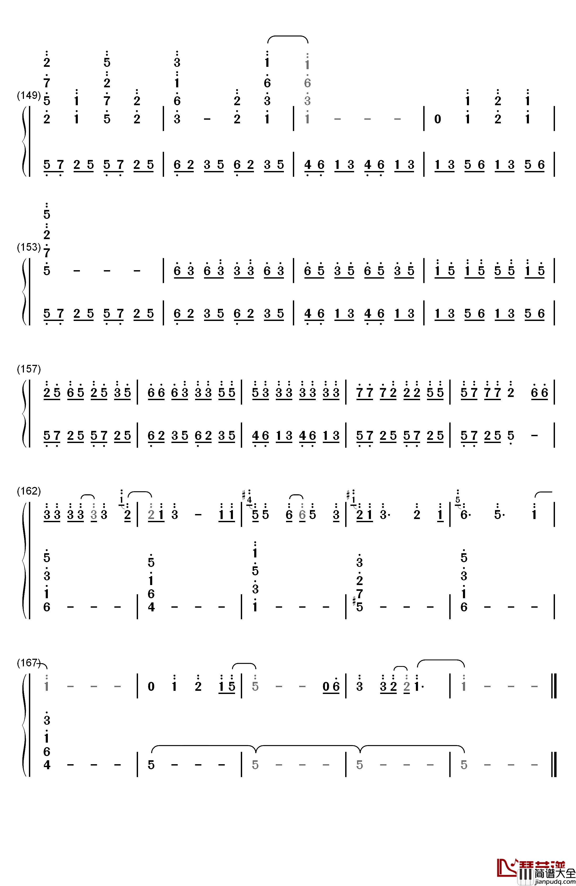 梦回还钢琴简谱_数字双手_呦猫UNEKO