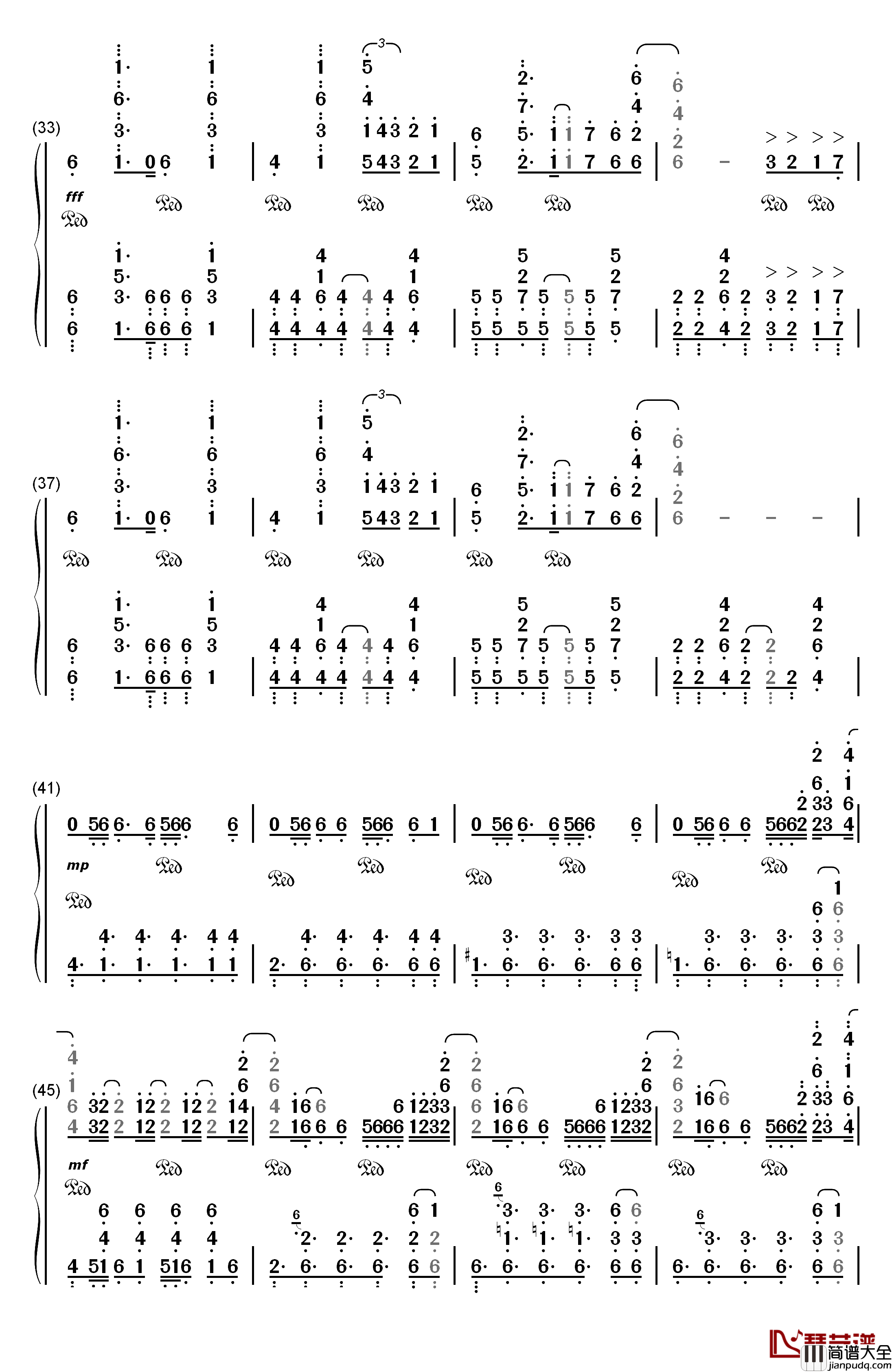Rise钢琴简谱_数字双手_The_Glitch_Mob_Mako_The_Word_Alive