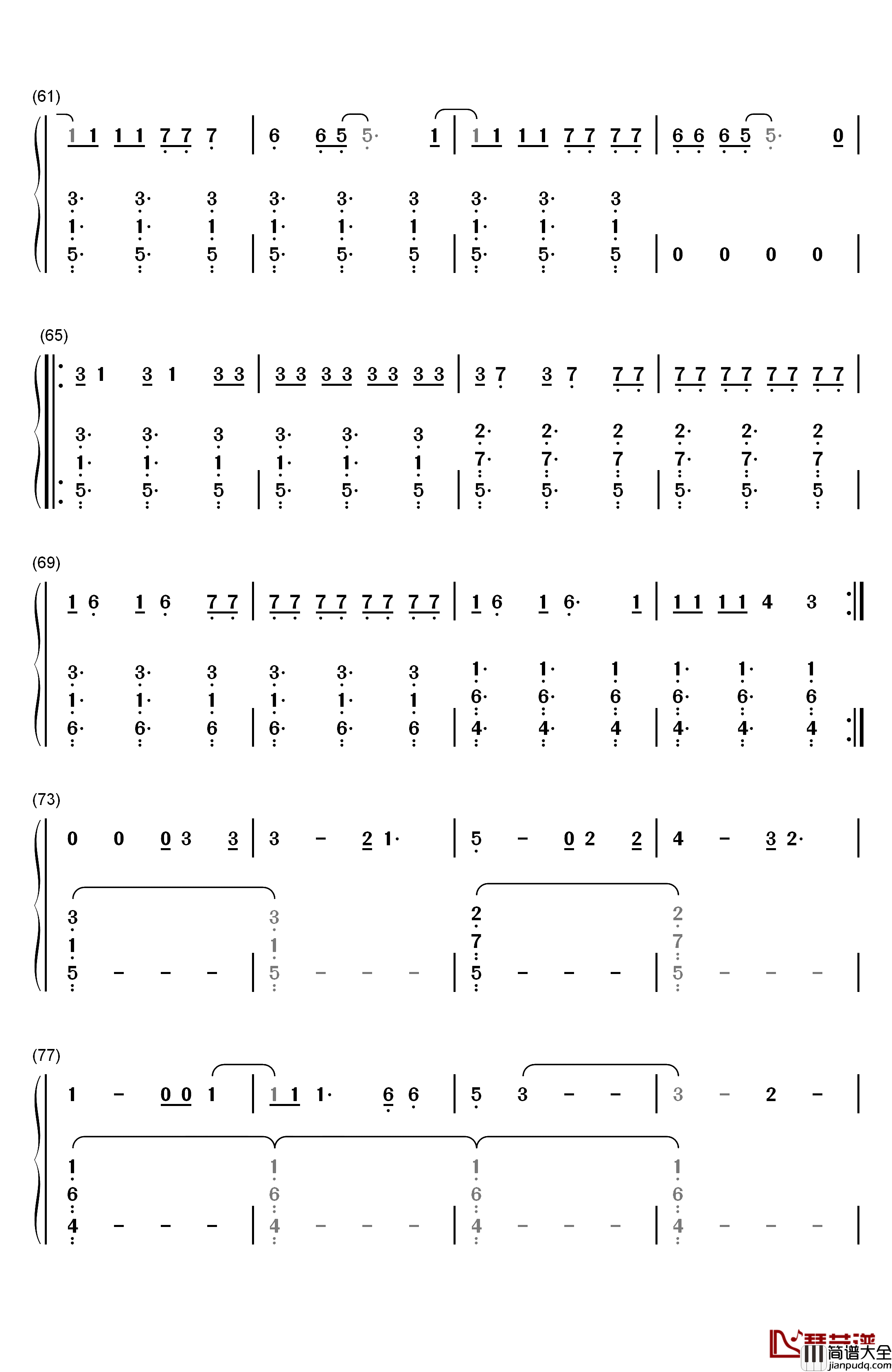 Zero钢琴简谱_数字双手_Imagine_Dragons