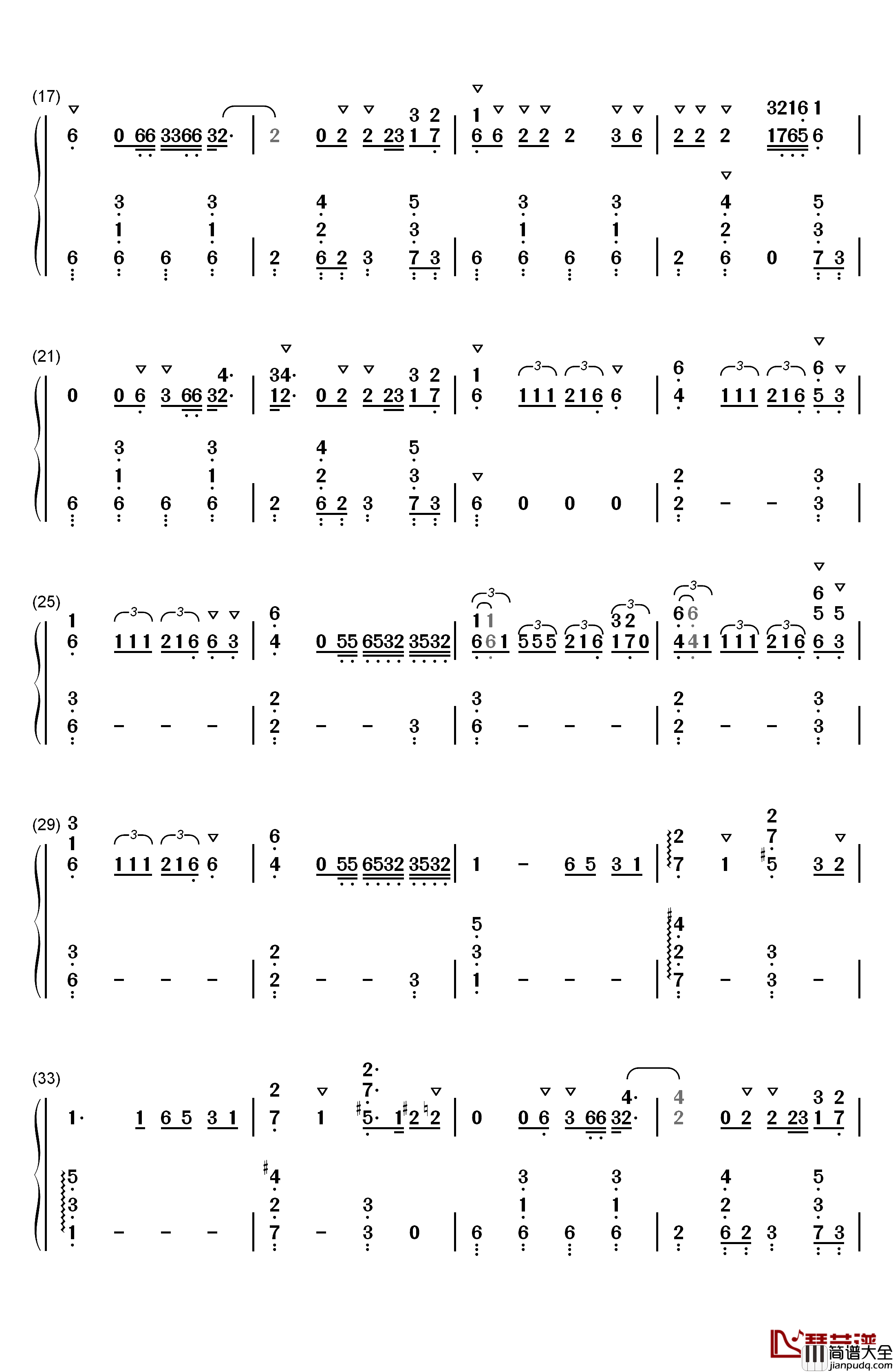Break_Up_with_Your_Girlfriend_I_am_Bored钢琴简谱_数字双手_Ariana_Grande