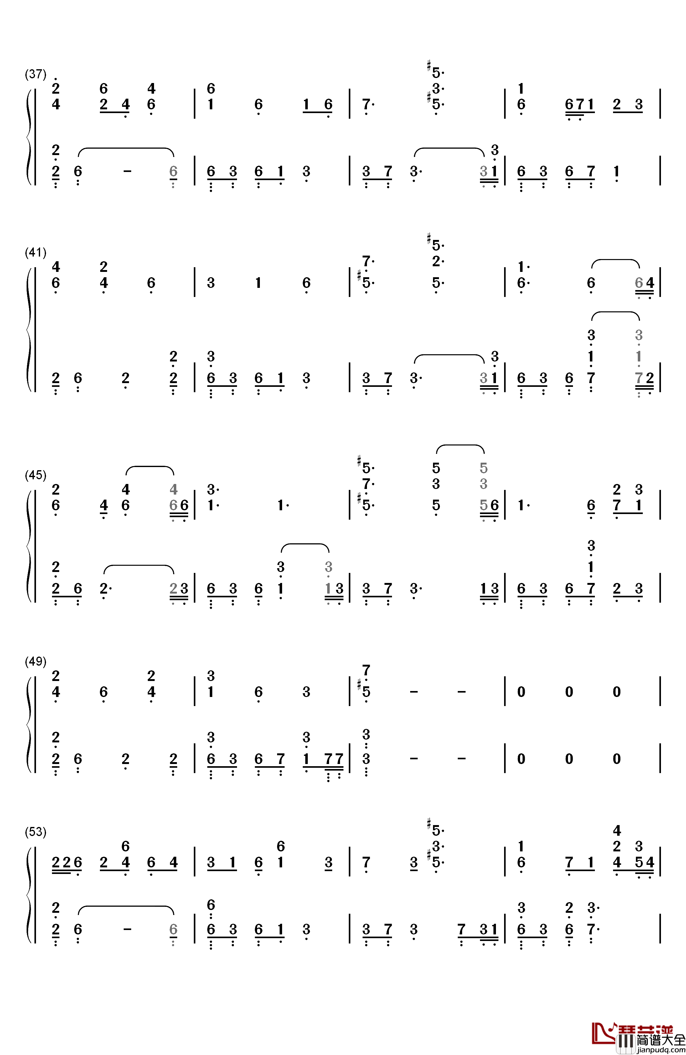 Expectations钢琴简谱_数字双手_Lauren_Jauregui