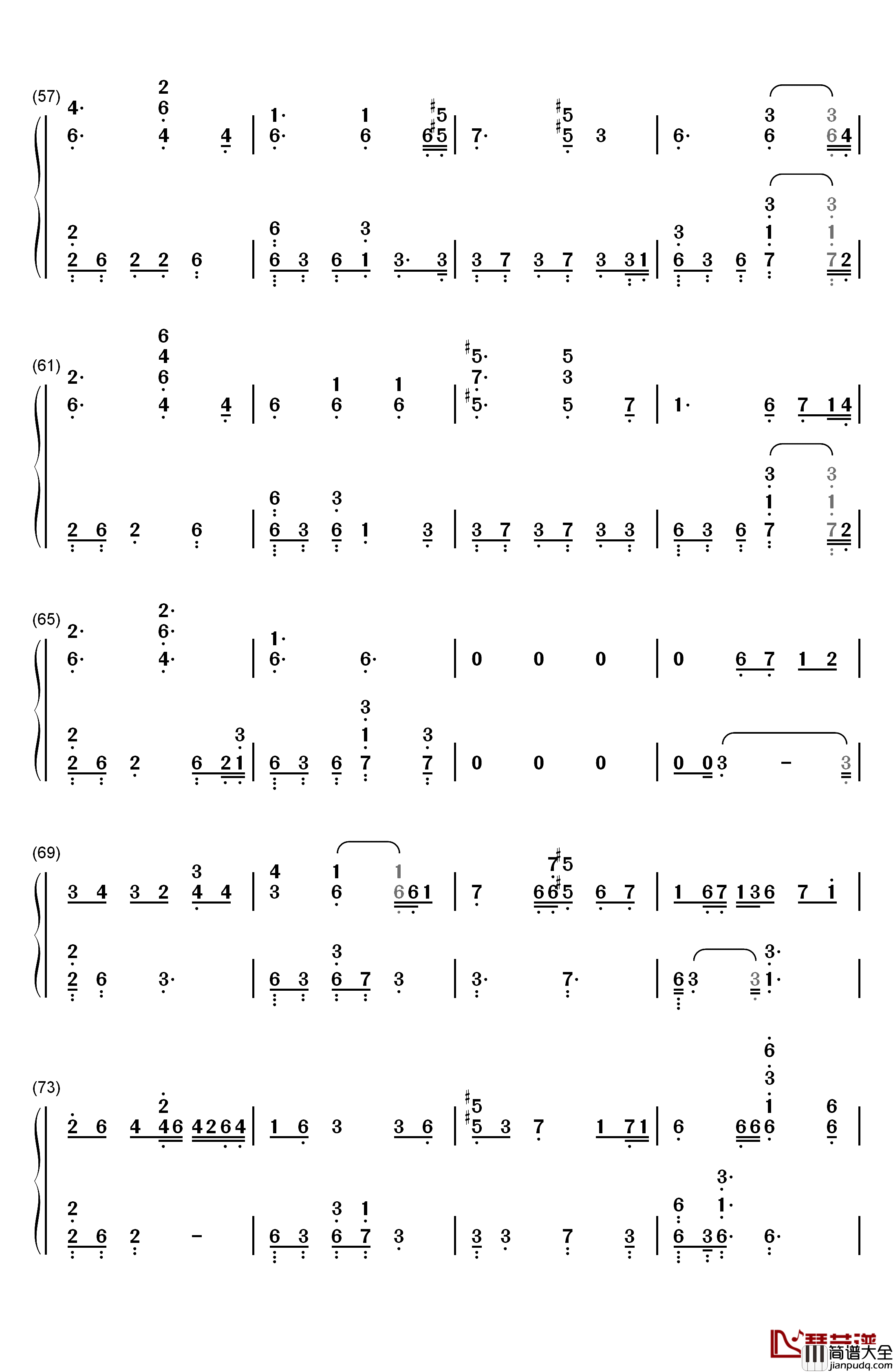 Expectations钢琴简谱_数字双手_Lauren_Jauregui