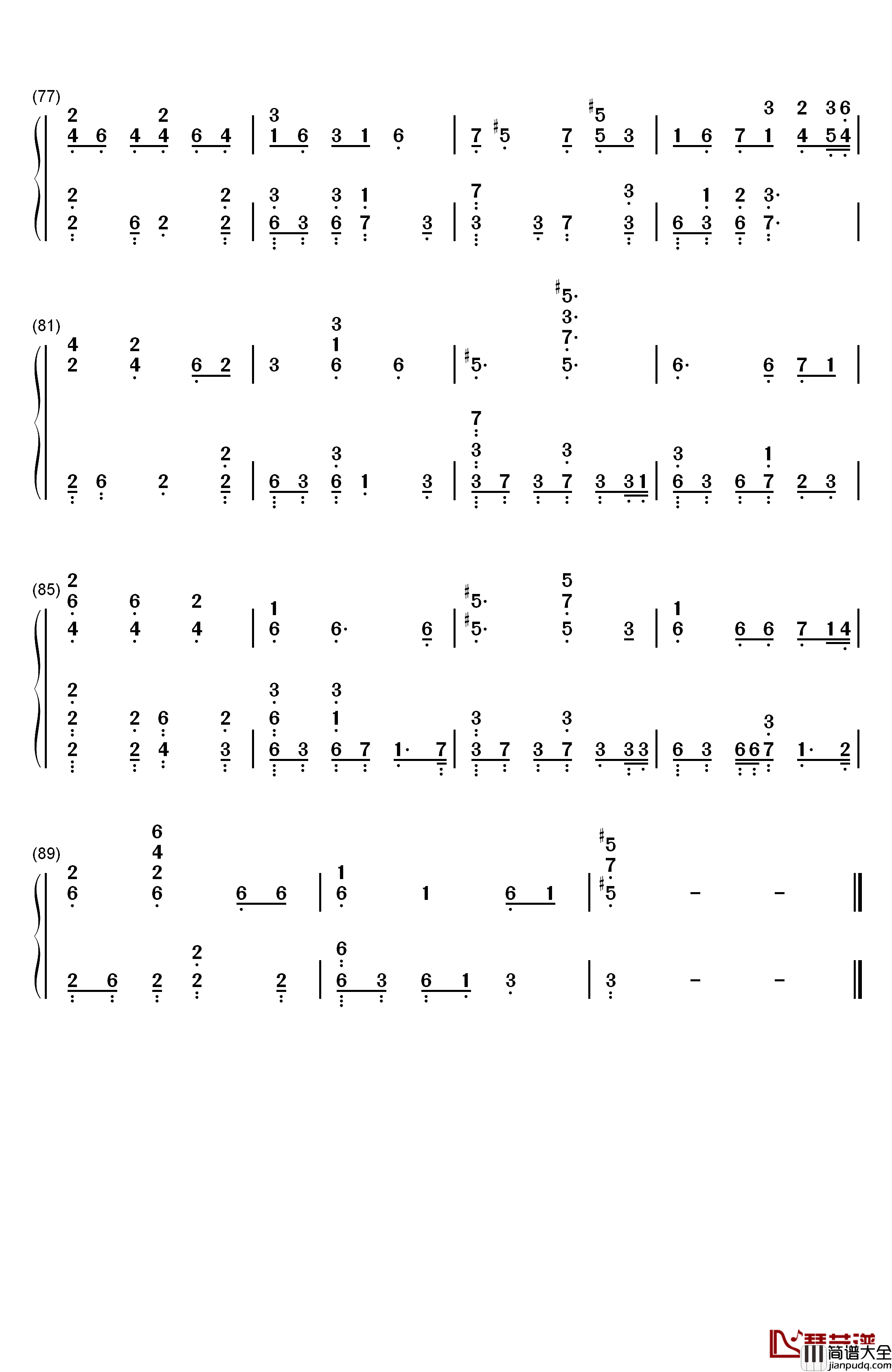 Expectations钢琴简谱_数字双手_Lauren_Jauregui